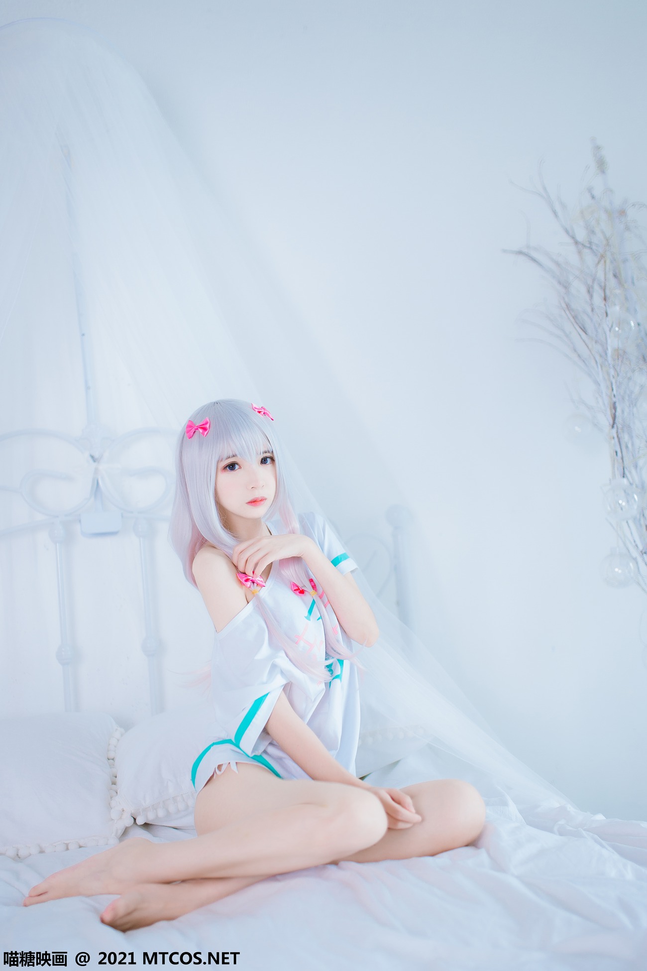 图片[10]-[喵糖映画]VOL.359 纱雾和白猫[22P] – 速更版-美库