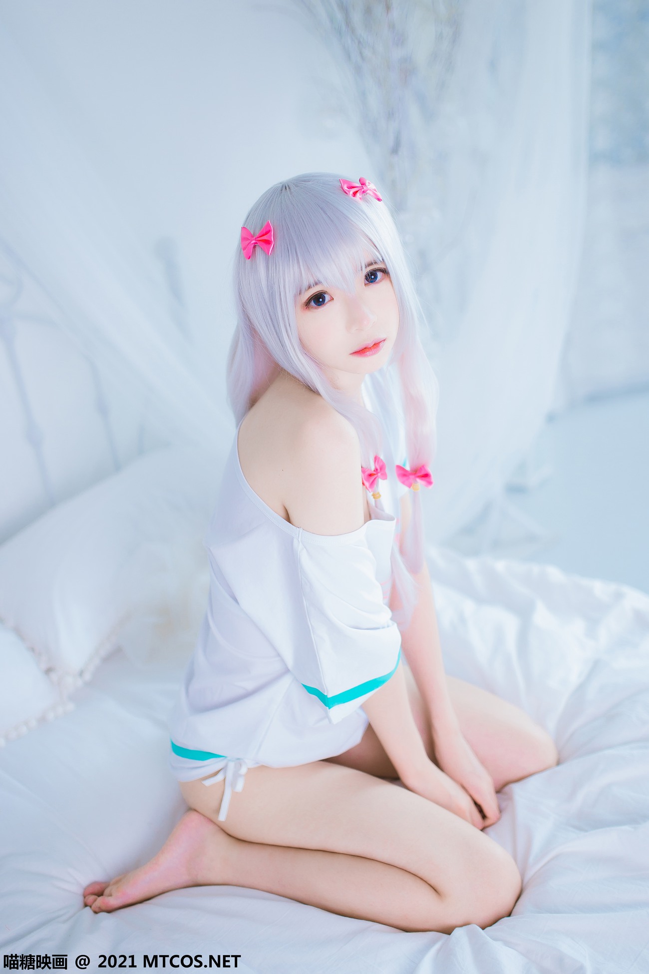 图片[12]-[喵糖映画]VOL.359 纱雾和白猫[22P] – 速更版-美库