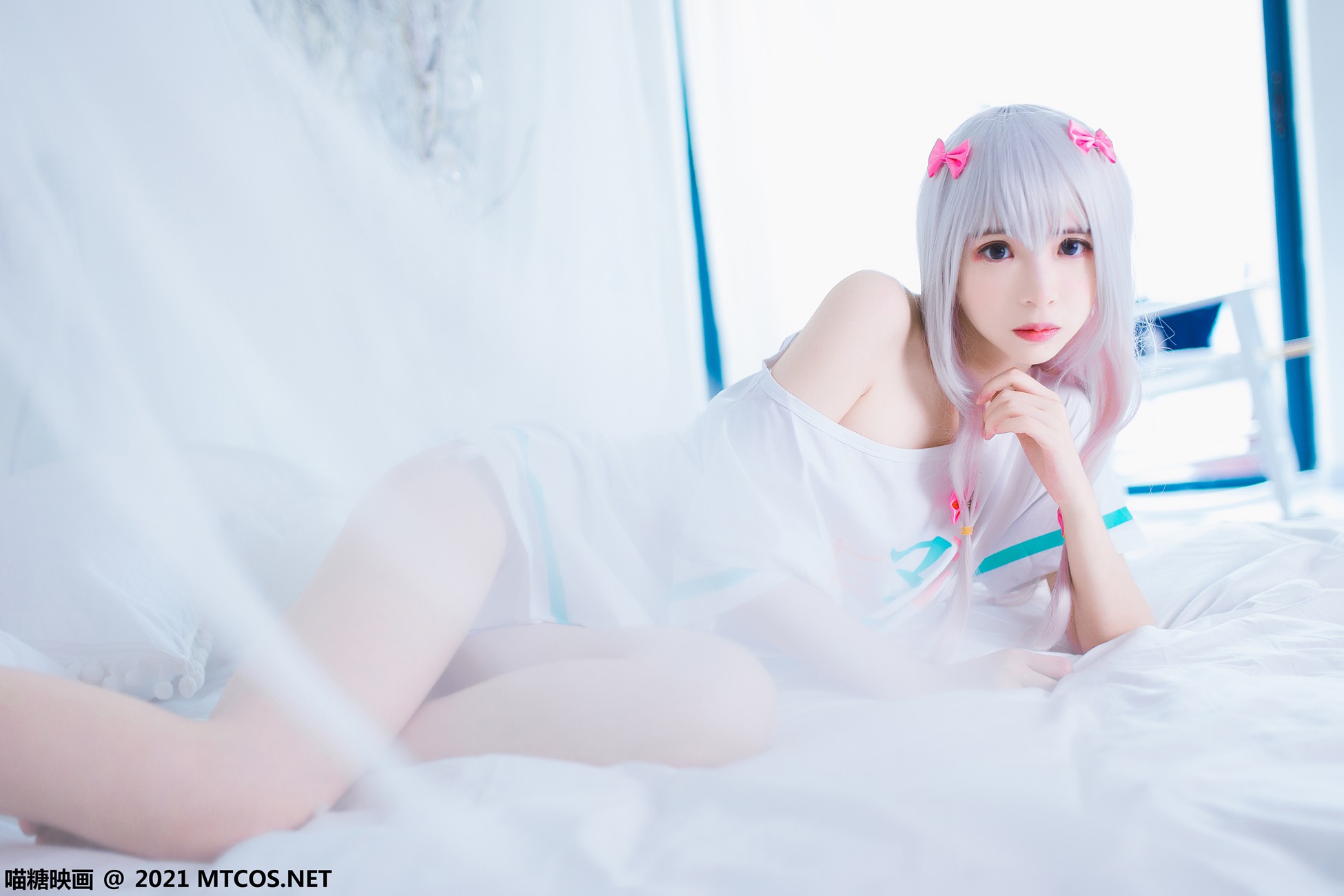 图片[13]-[喵糖映画]VOL.359 纱雾和白猫[22P] – 速更版-美库