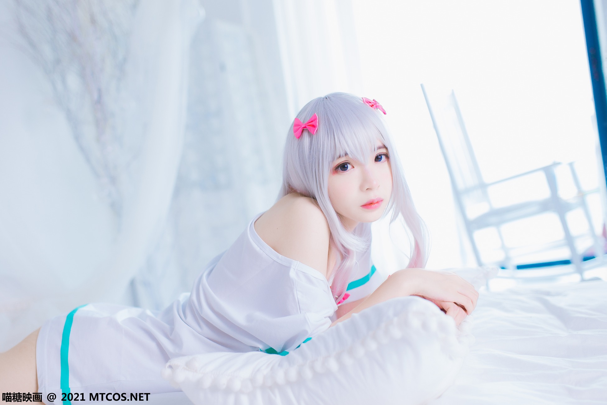 图片[17]-[喵糖映画]VOL.359 纱雾和白猫[22P] – 速更版-美库