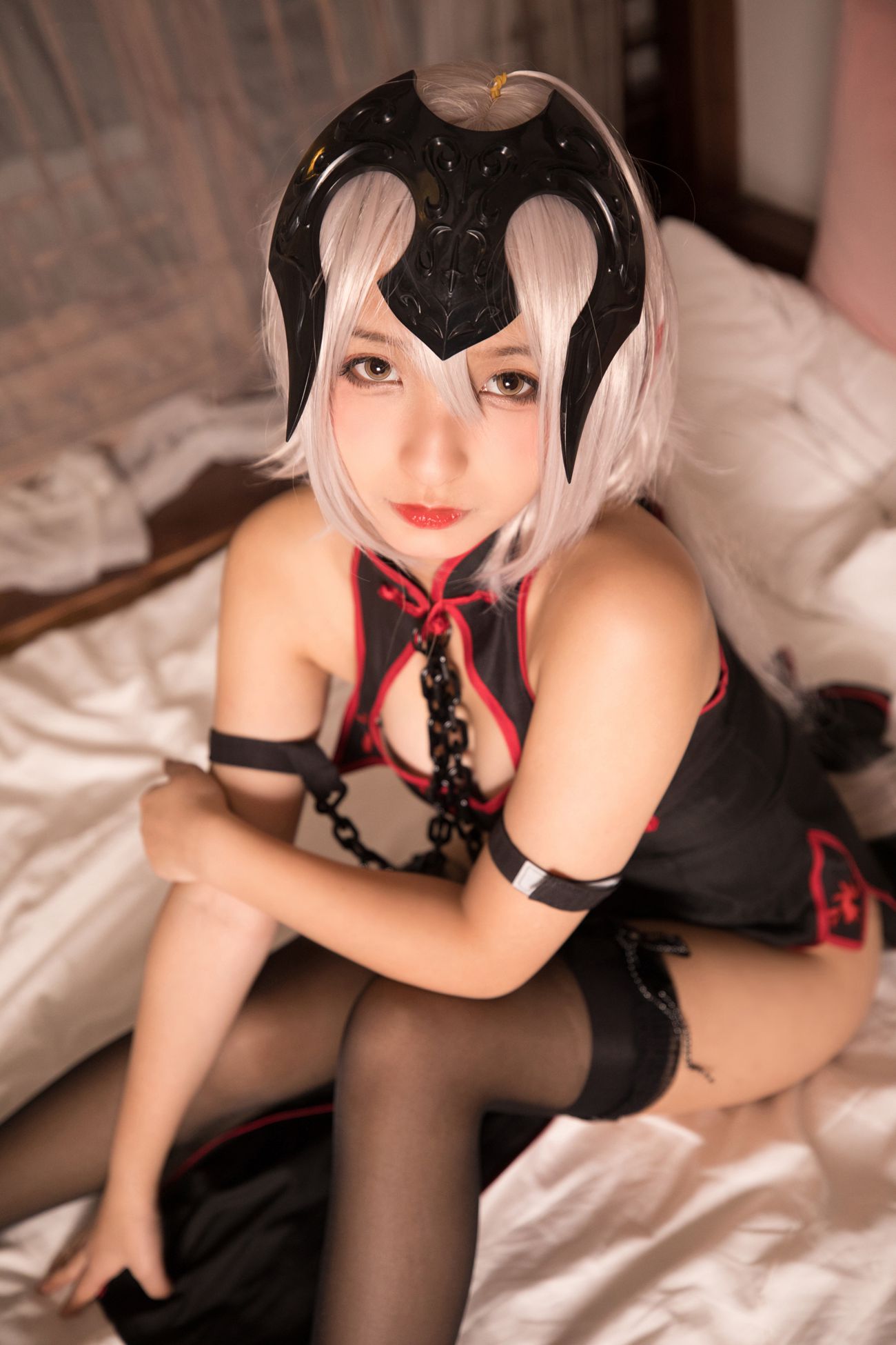 图片[123]-神楽坂真冬-旗袍黑贞 – 速更版-美库