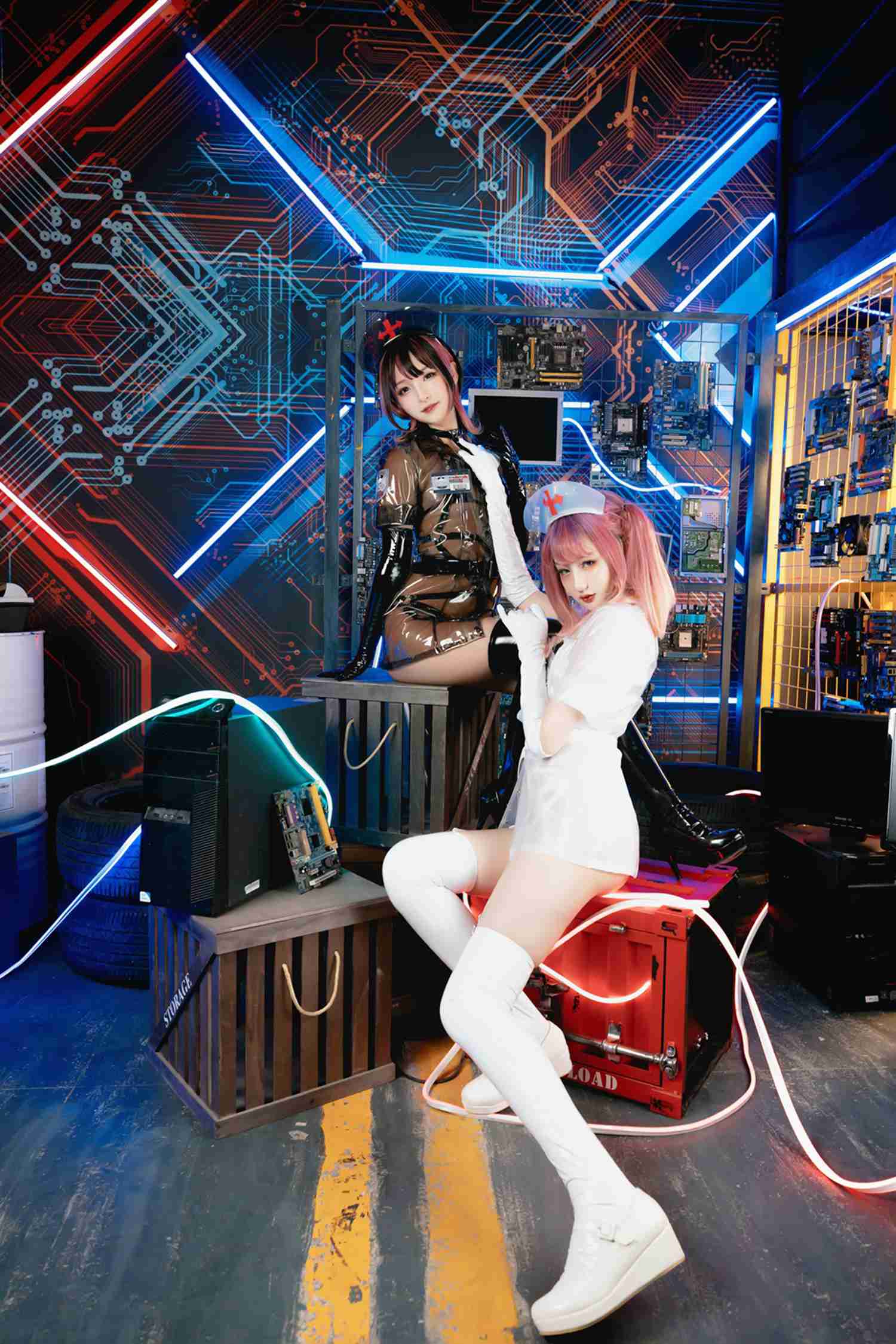 图片[11]-神楽坂真冬 – 《無色哲学》透明黑白护士双人 [151P] – 速更版-美库