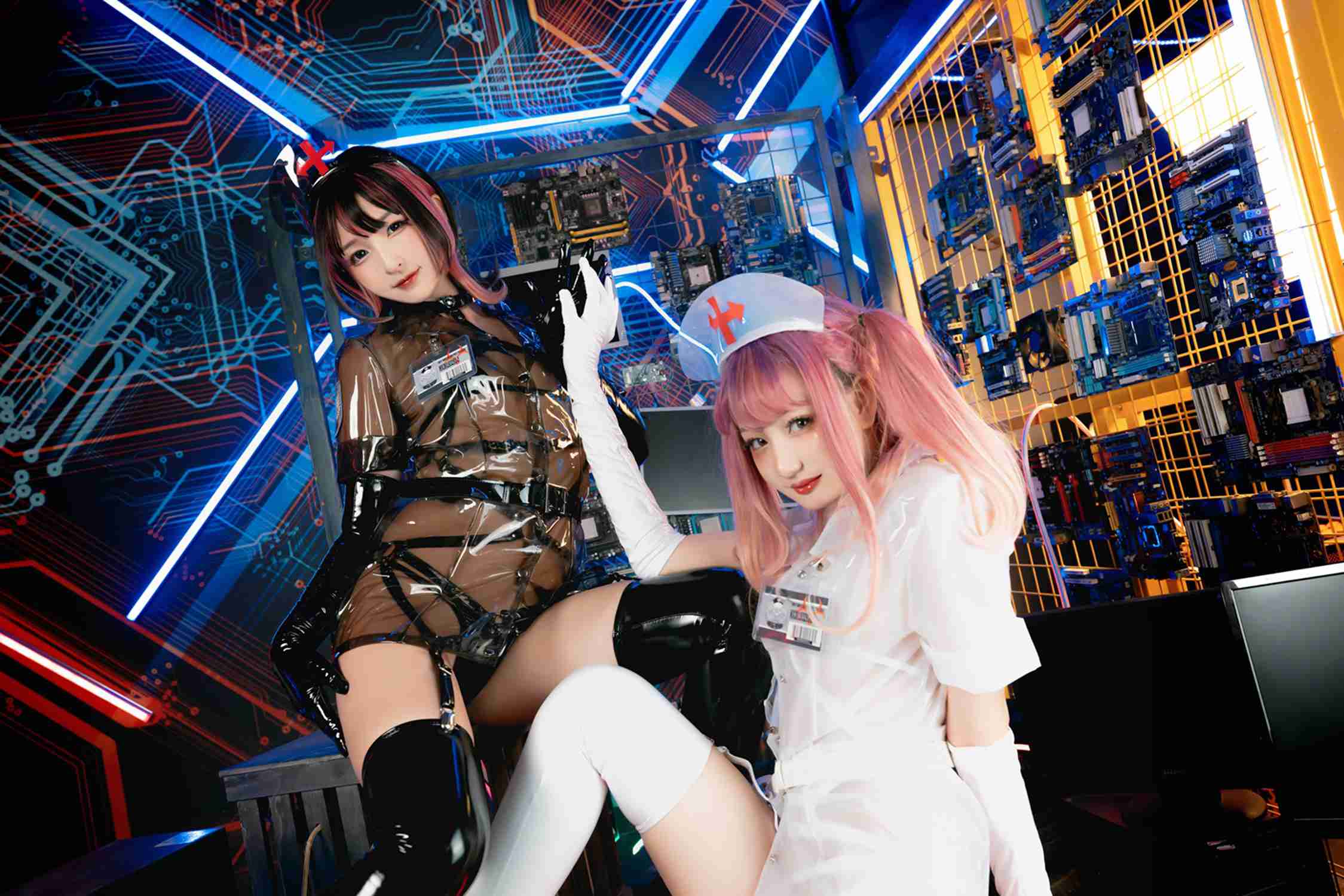 图片[14]-神楽坂真冬 – 《無色哲学》透明黑白护士双人 [151P] – 速更版-美库