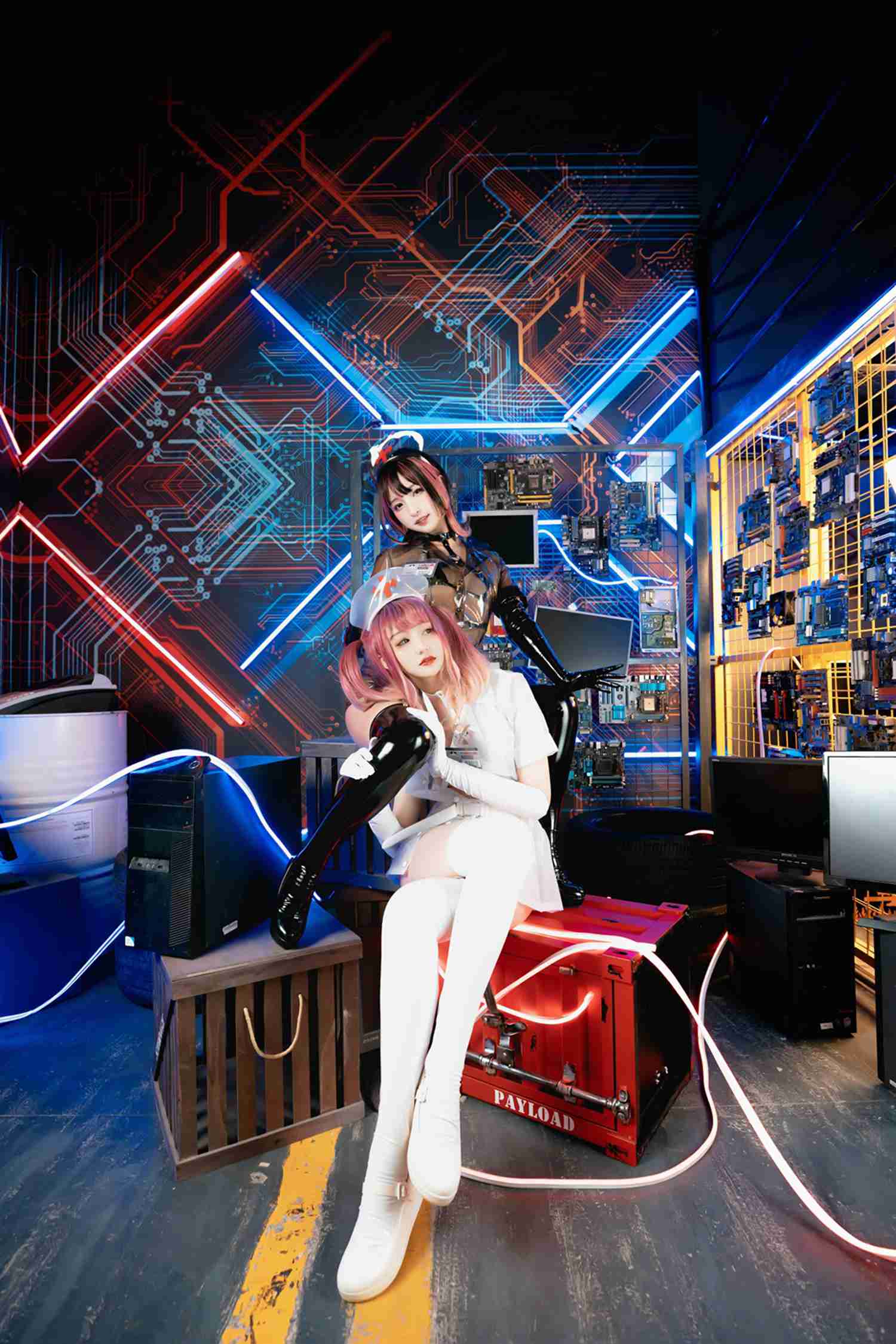 图片[18]-神楽坂真冬 – 《無色哲学》透明黑白护士双人 [151P] – 速更版-美库