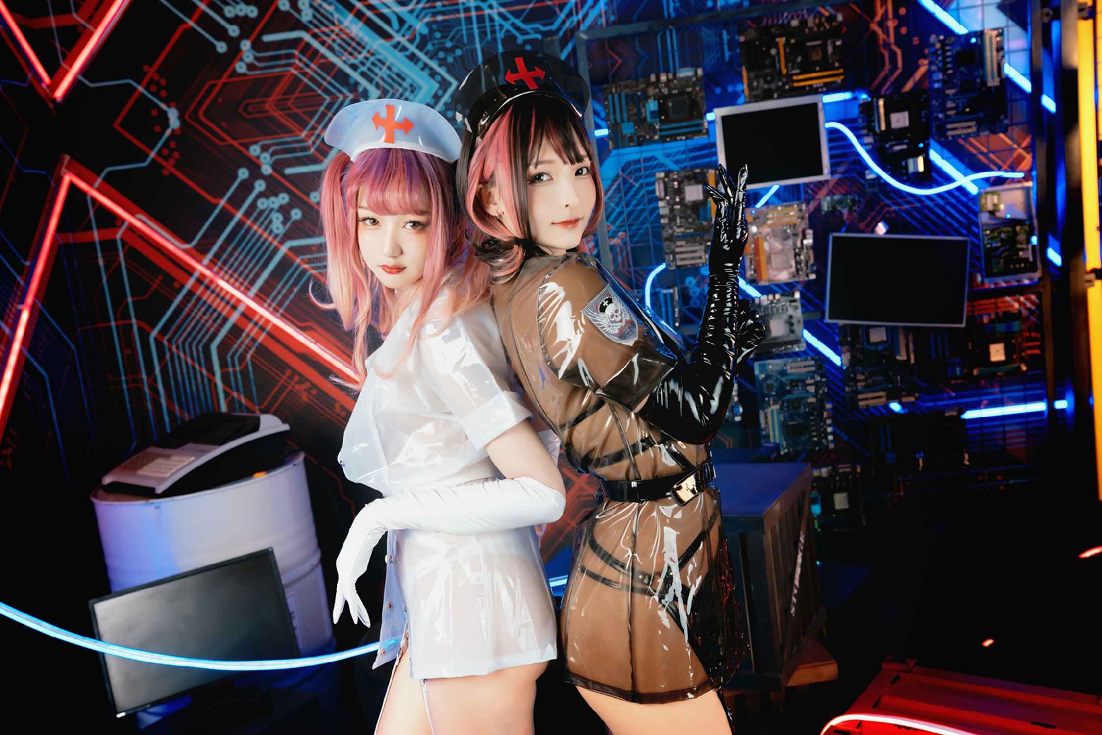 图片[26]-神楽坂真冬 – 《無色哲学》透明黑白护士双人 [151P] – 速更版-美库