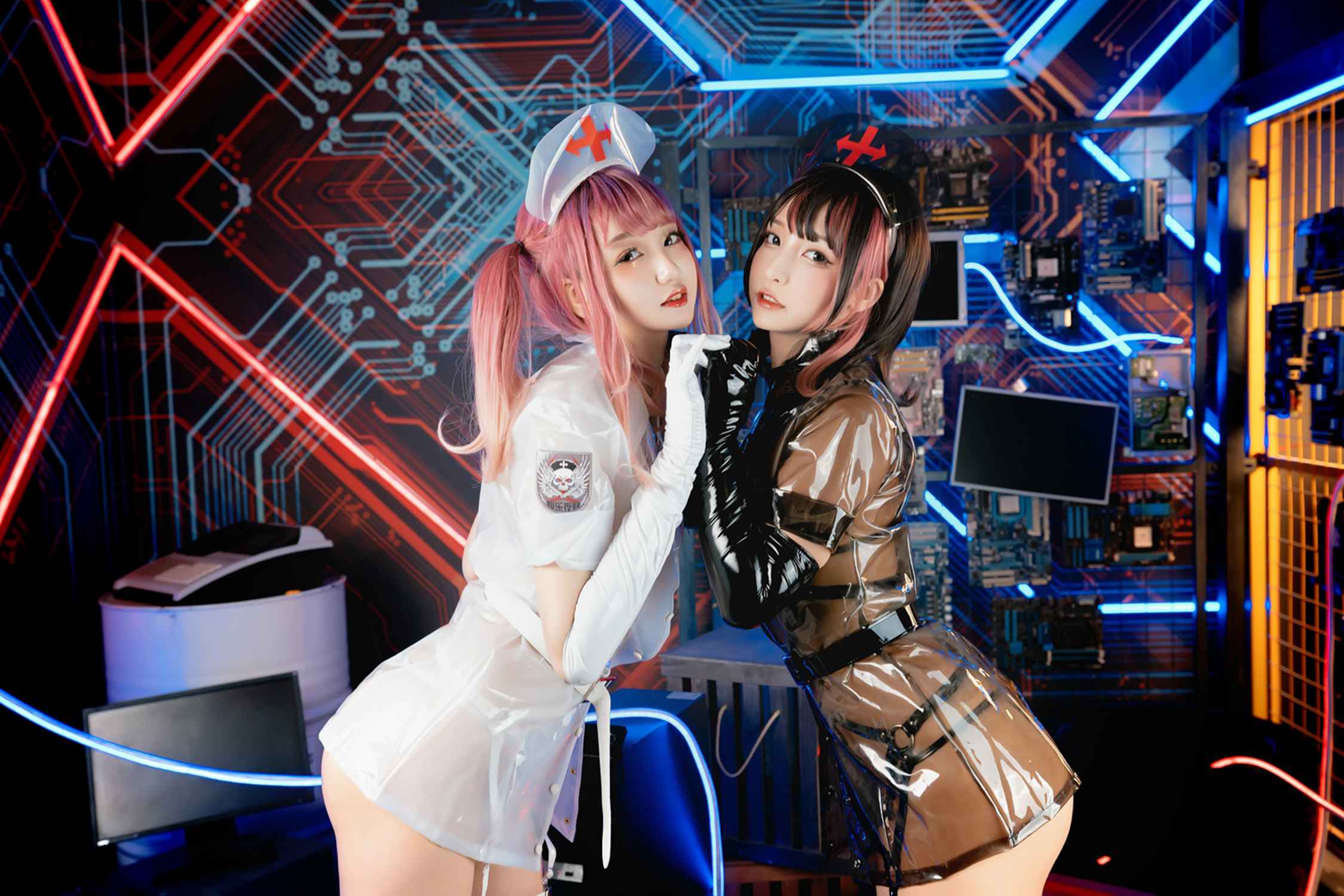 图片[29]-神楽坂真冬 – 《無色哲学》透明黑白护士双人 [151P] – 速更版-美库