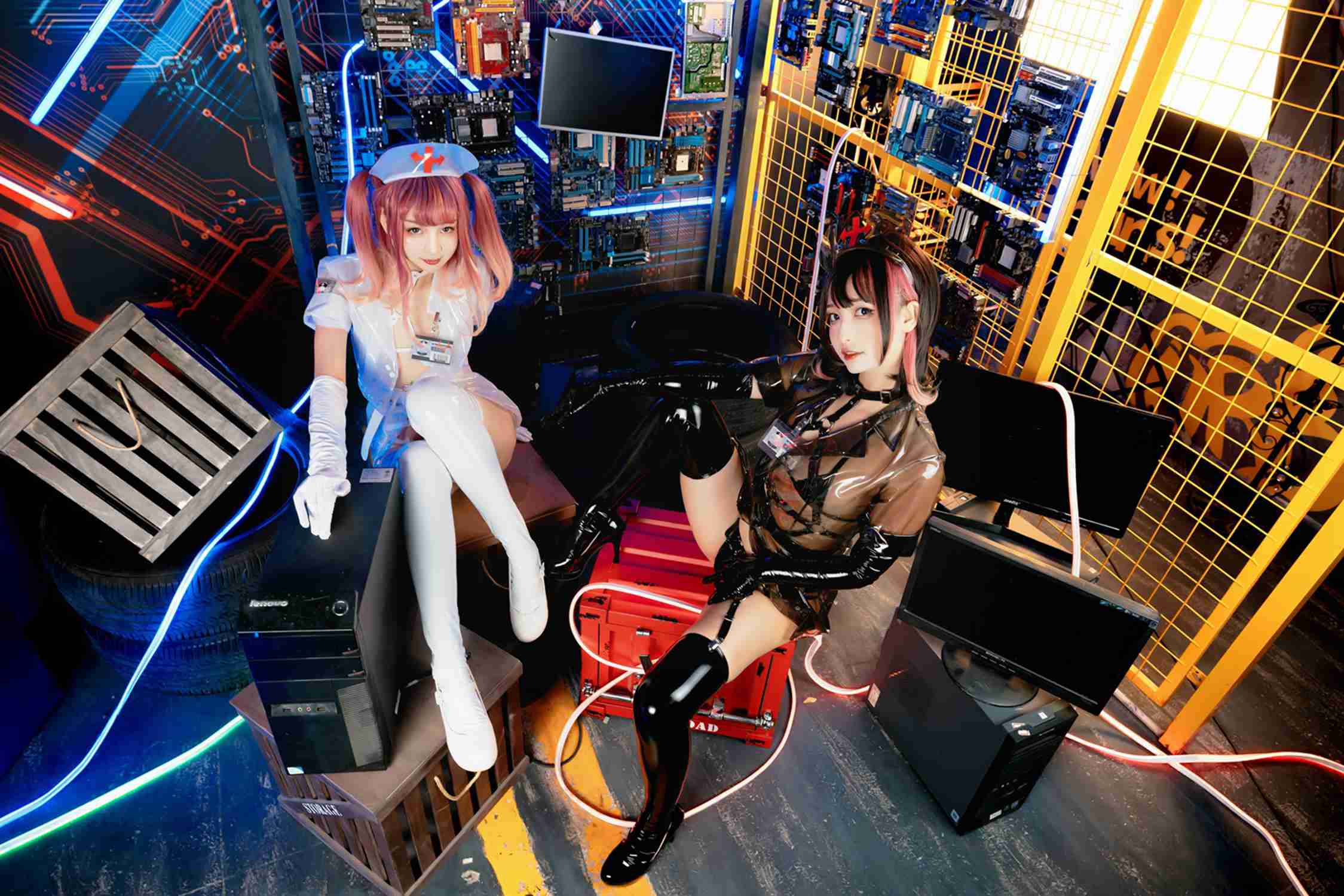 图片[44]-神楽坂真冬 – 《無色哲学》透明黑白护士双人 [151P] – 速更版-美库