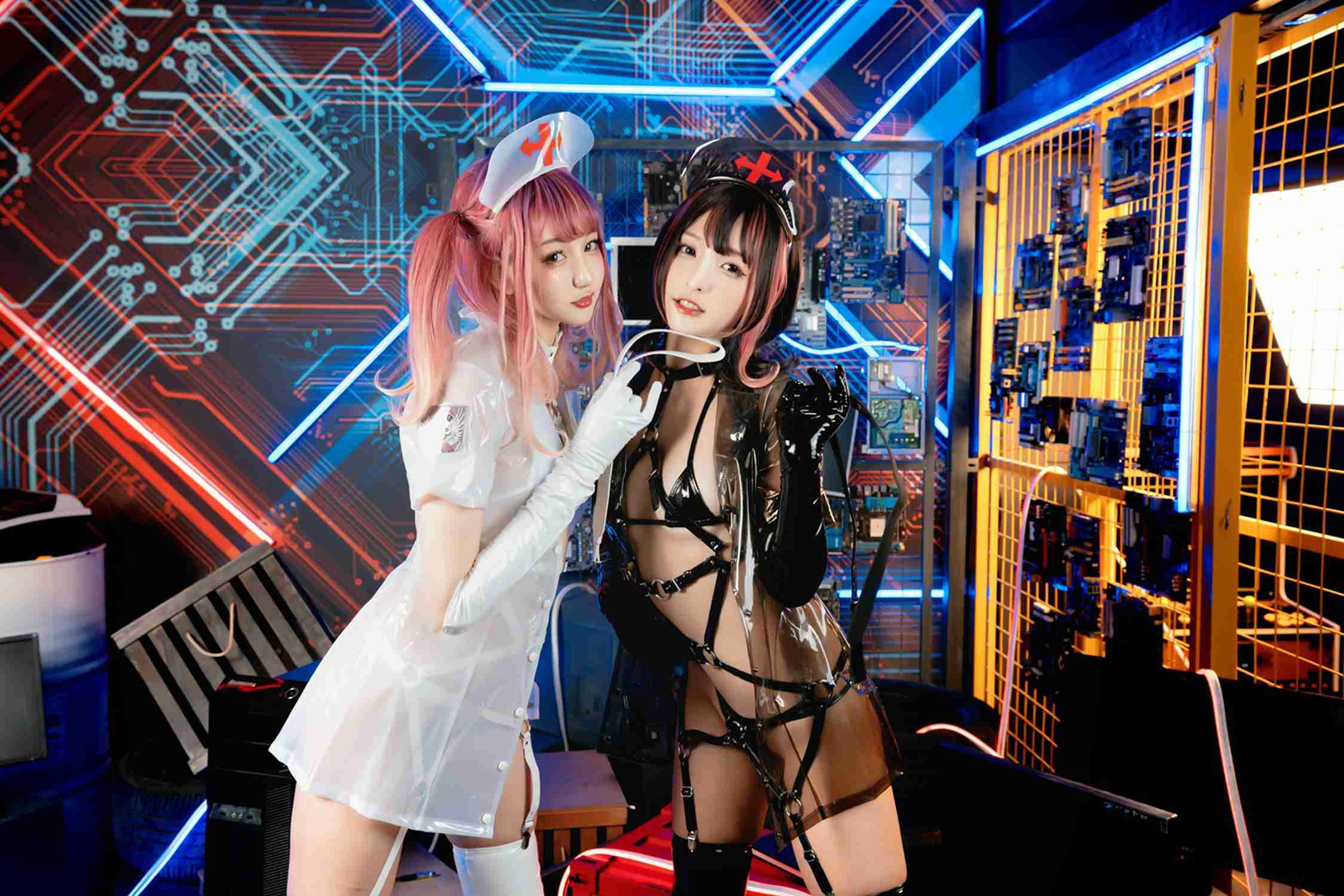 图片[52]-神楽坂真冬 – 《無色哲学》透明黑白护士双人 [151P] – 速更版-美库