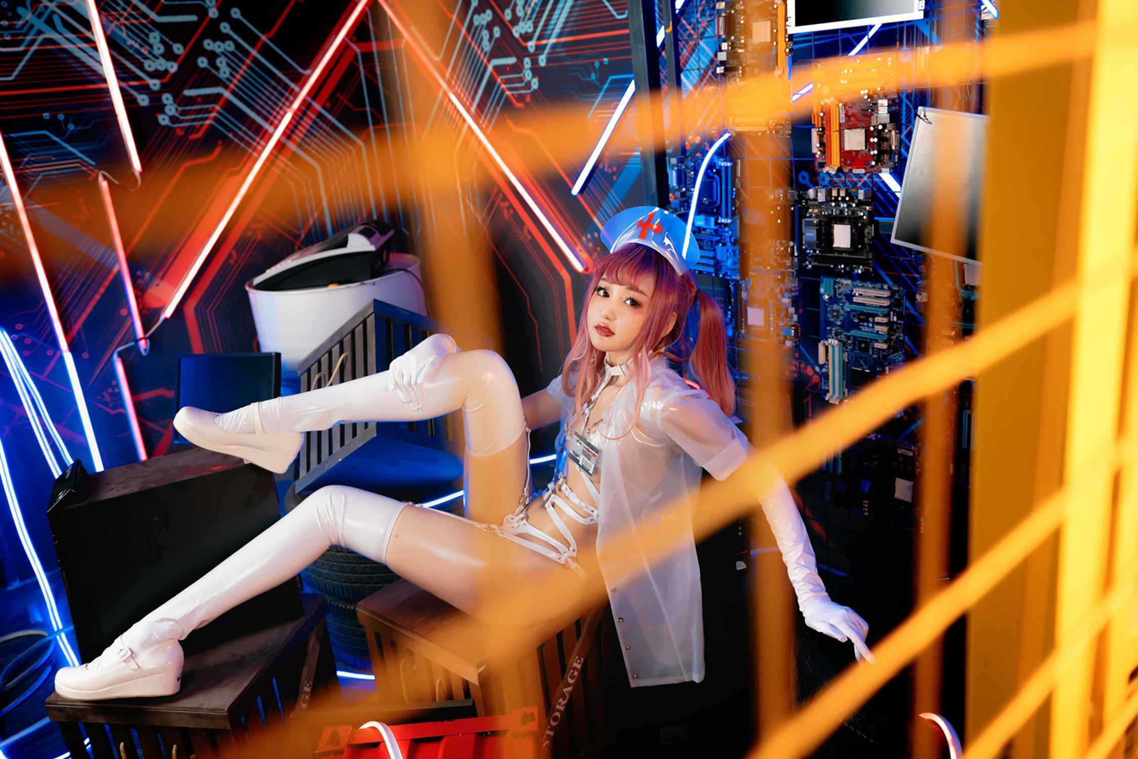 图片[74]-神楽坂真冬 – 《無色哲学》透明黑白护士双人 [151P] – 速更版-美库