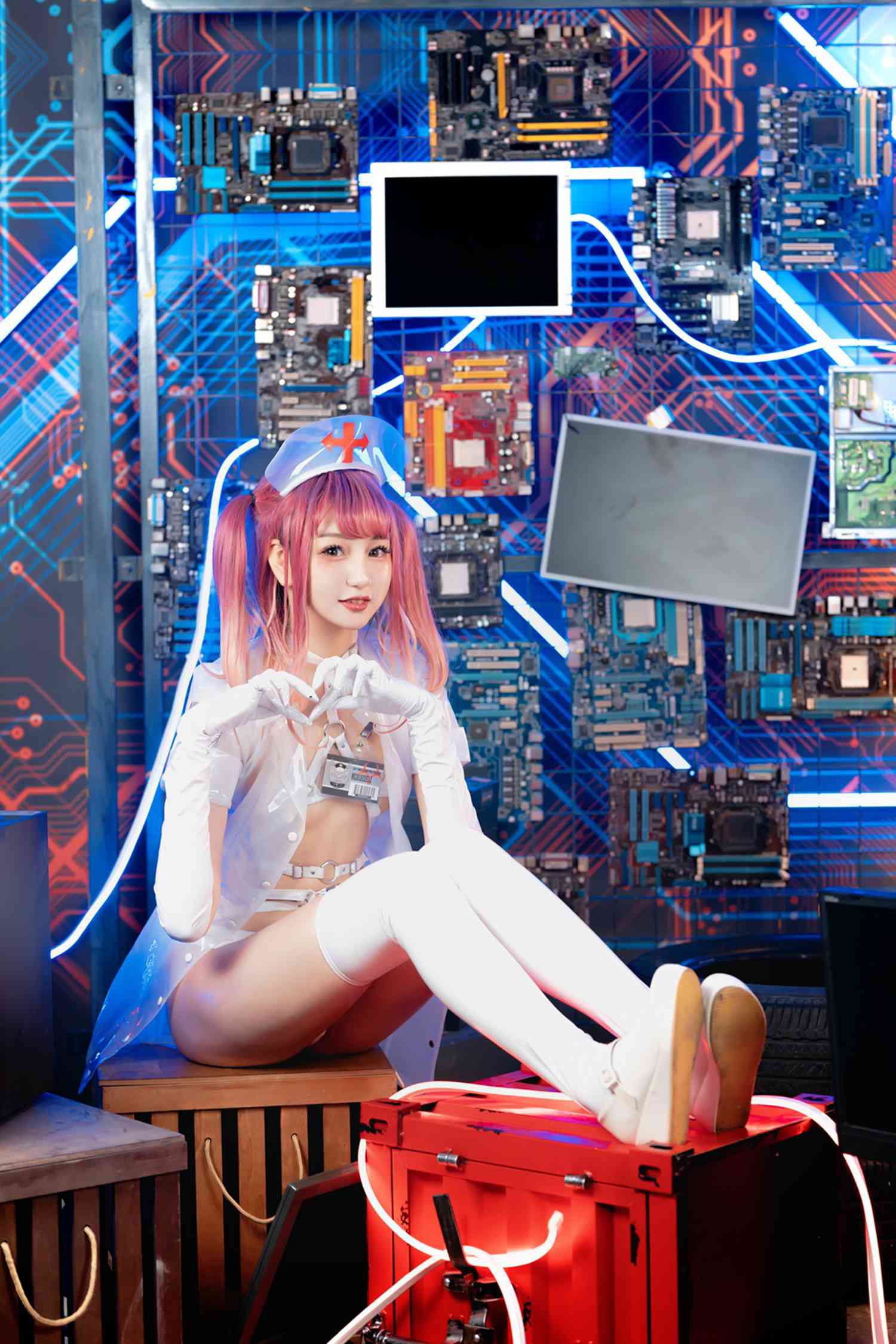 图片[76]-神楽坂真冬 – 《無色哲学》透明黑白护士双人 [151P] – 速更版-美库