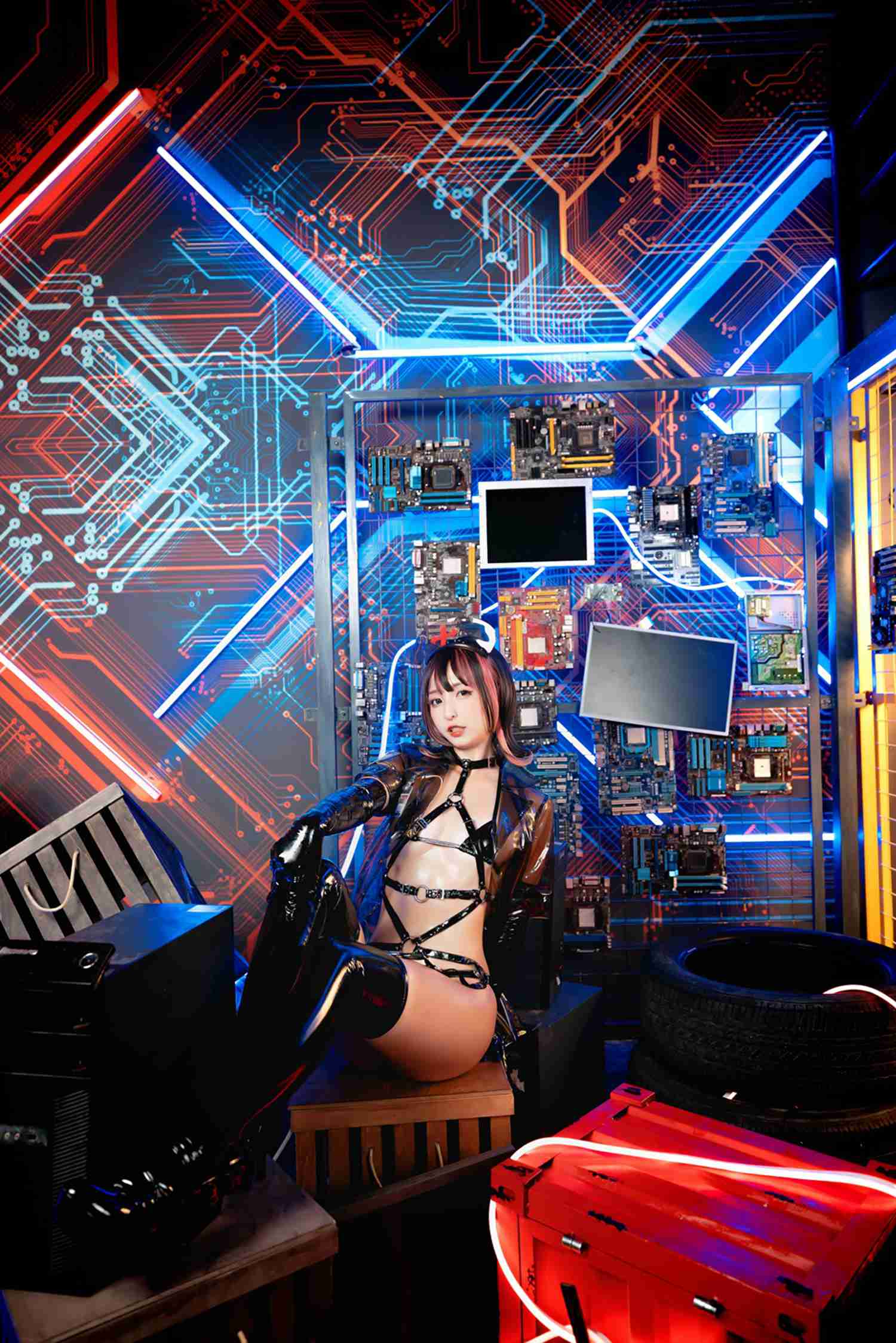 图片[99]-神楽坂真冬 – 《無色哲学》透明黑白护士双人 [151P] – 速更版-美库