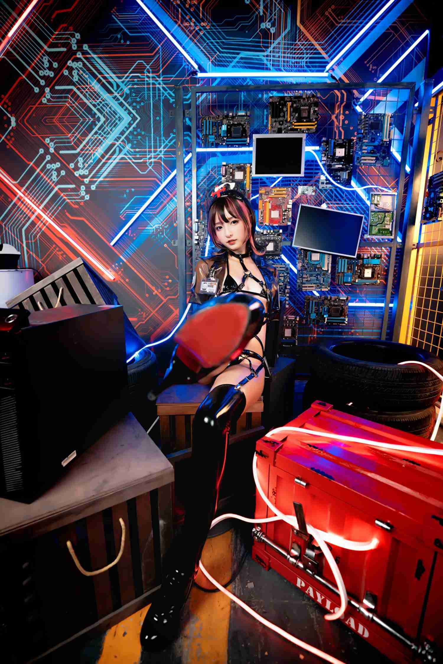 图片[101]-神楽坂真冬 – 《無色哲学》透明黑白护士双人 [151P] – 速更版-美库