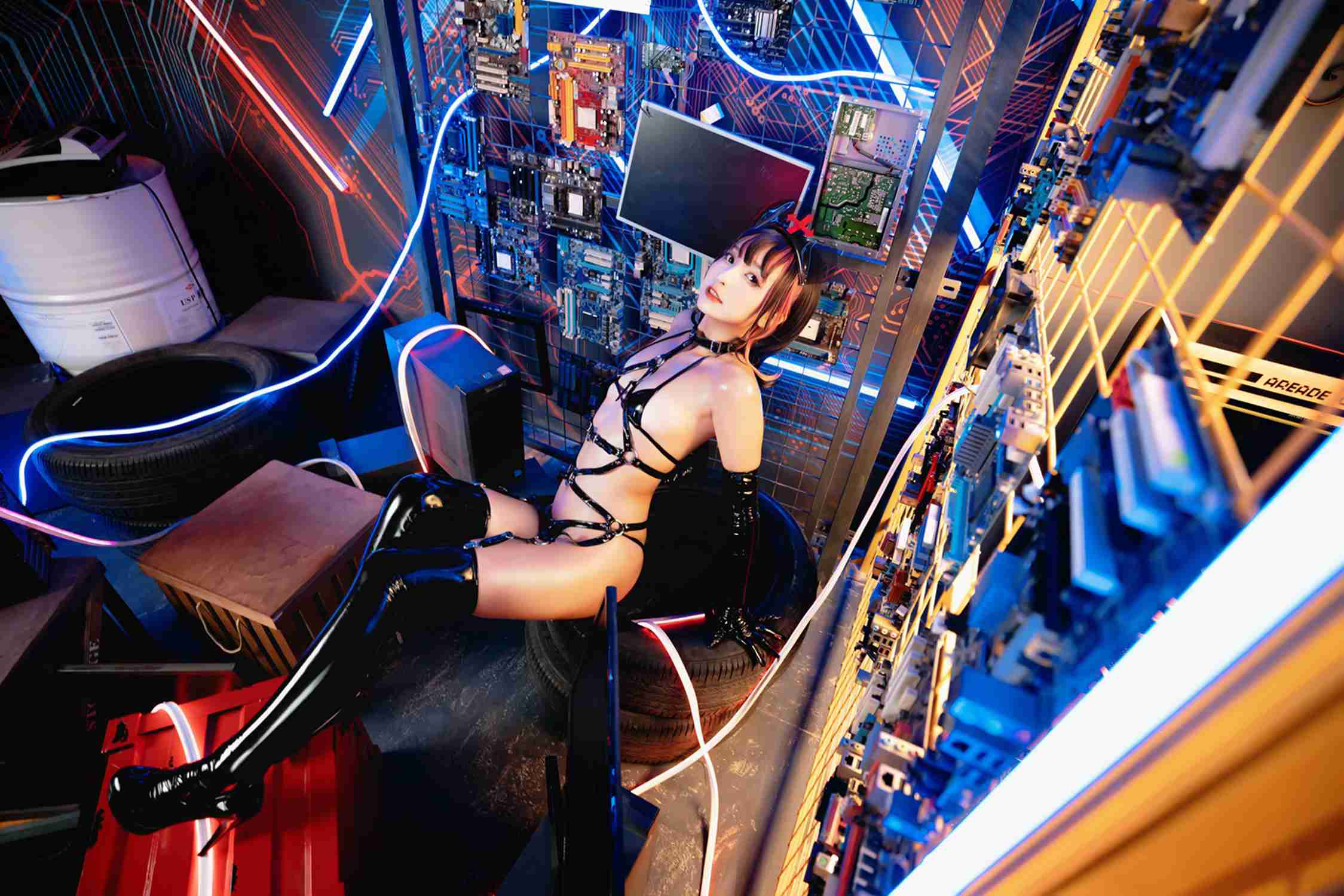 图片[126]-神楽坂真冬 – 《無色哲学》透明黑白护士双人 [151P] – 速更版-美库