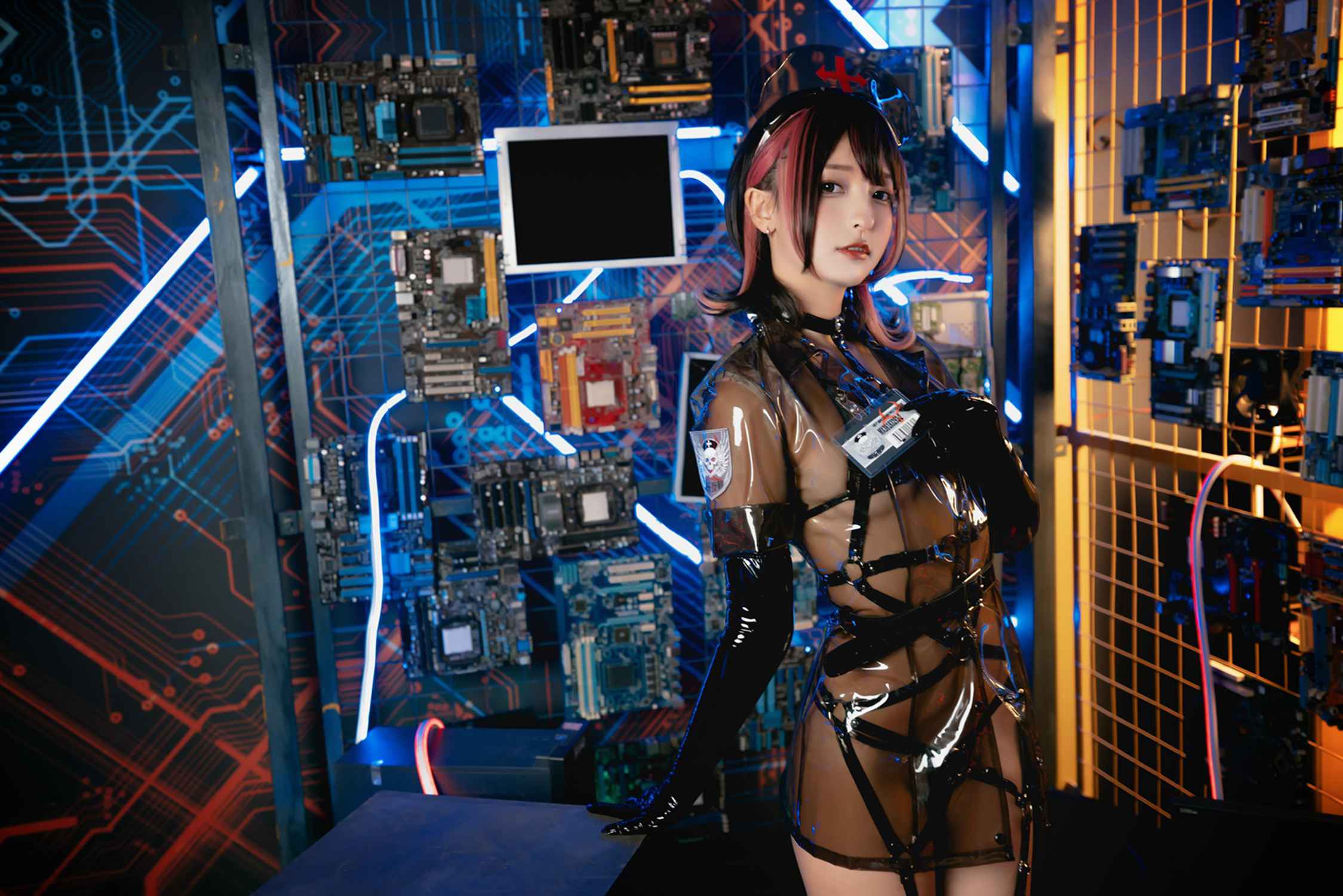 图片[141]-神楽坂真冬 – 《無色哲学》透明黑白护士双人 [151P] – 速更版-美库