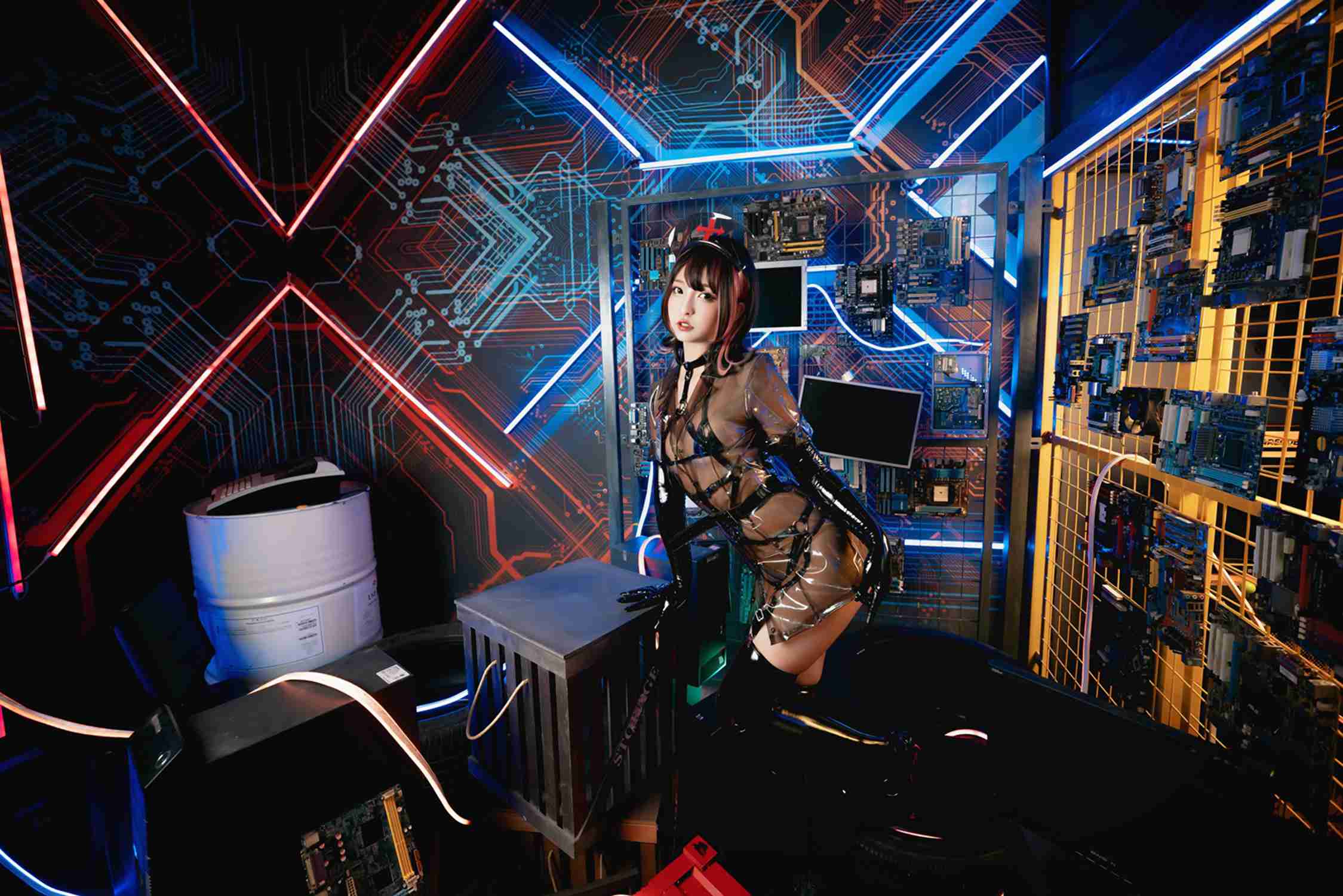 图片[147]-神楽坂真冬 – 《無色哲学》透明黑白护士双人 [151P] – 速更版-美库