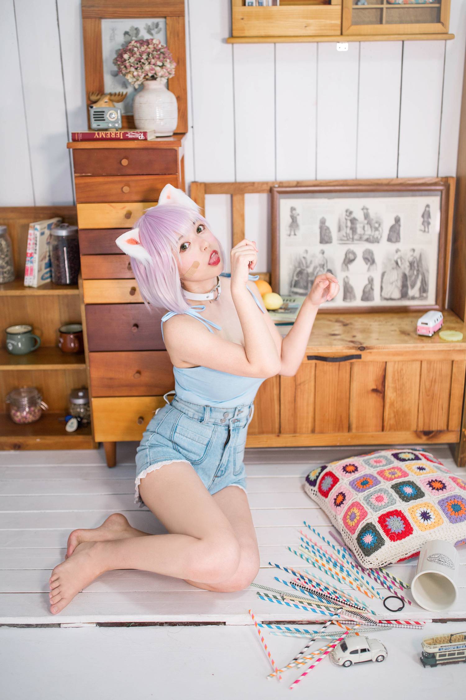 图片[35]-大眼萌妹 黑猫猫OvO – 养猫小课堂 [35P] – 速更版-美库