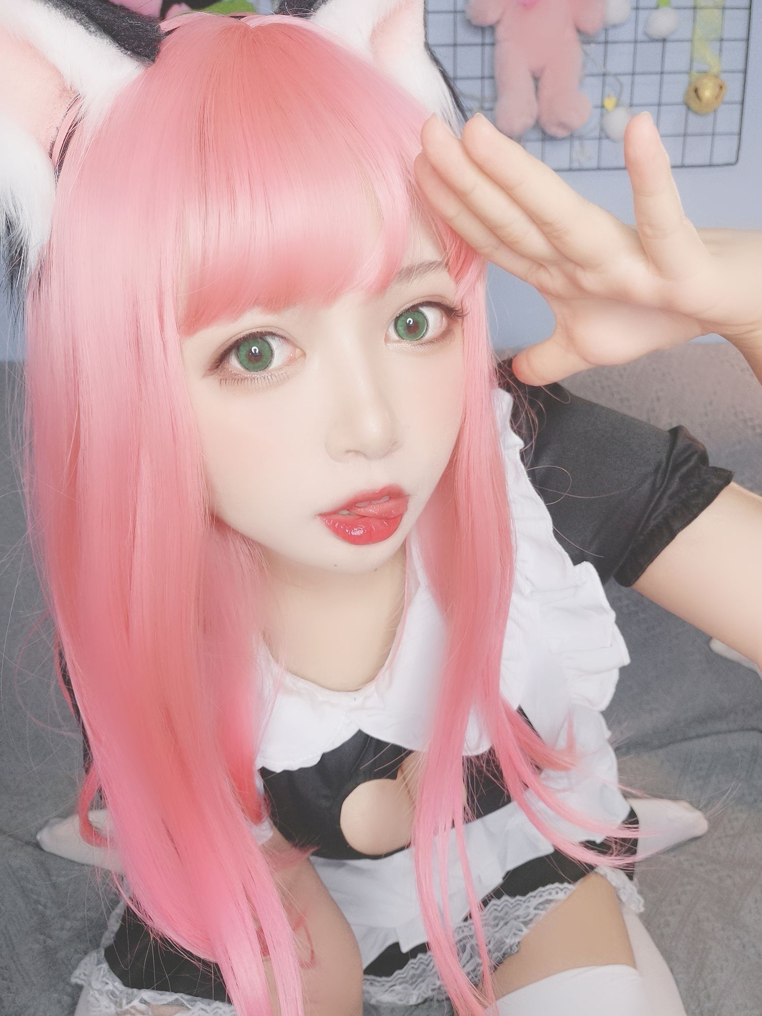 图片[10]-黑猫猫OvO – 猫女仆自拍[13P] – 速更版-美库