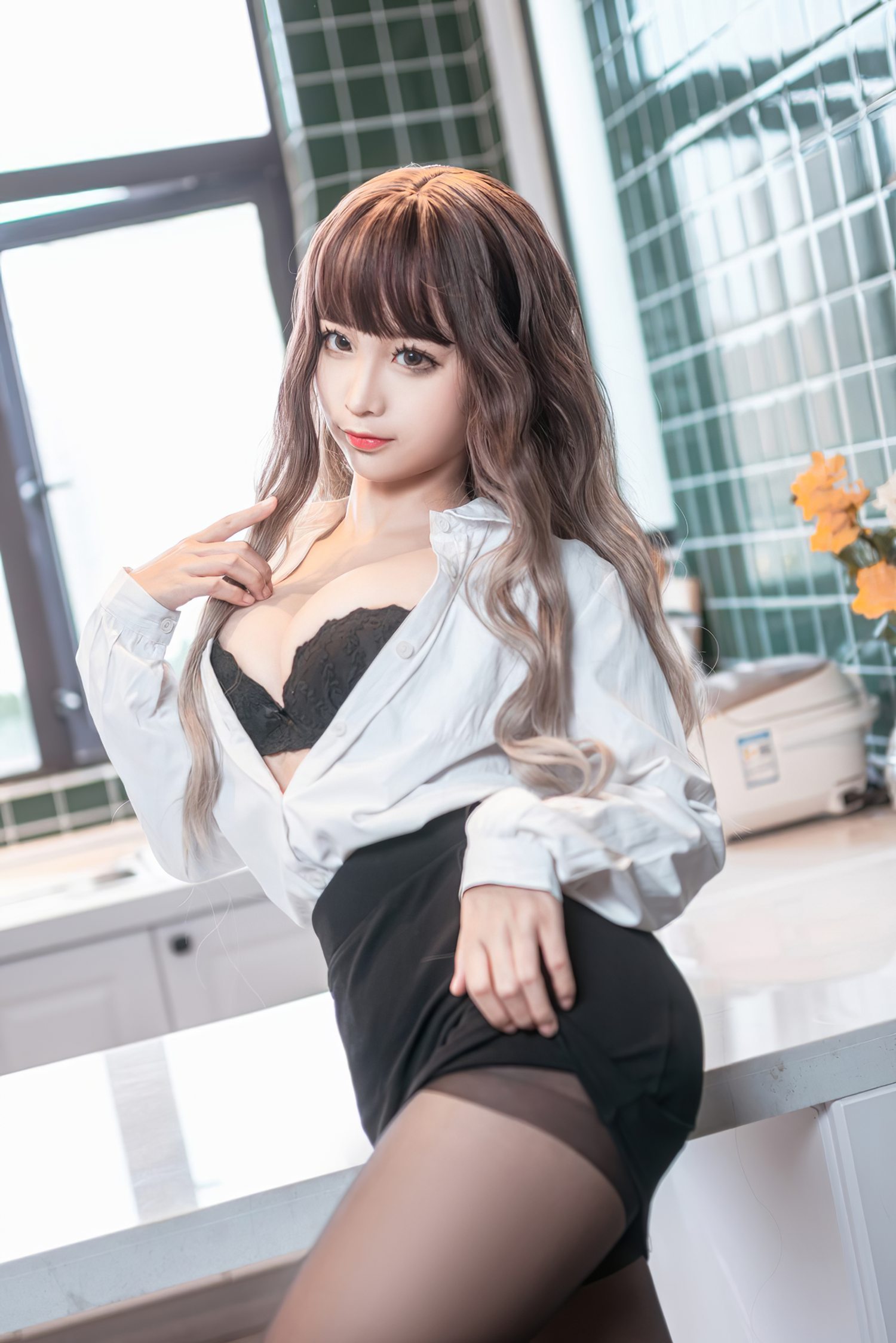 图片[33]-动漫博主@蠢沫沫  OL制服 [41P] – 速更版-美库