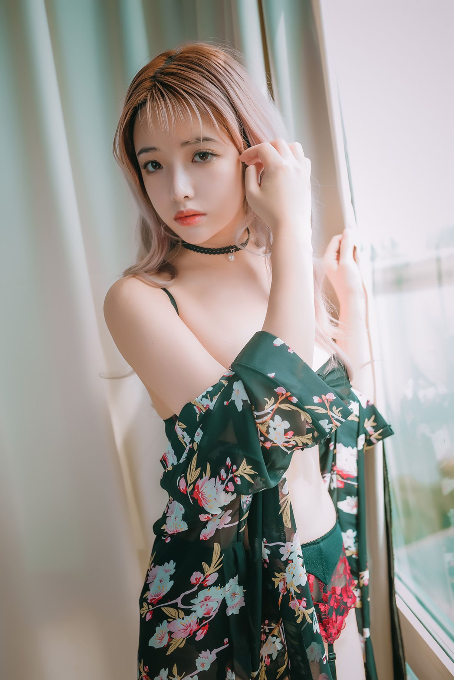 图片[22]-雯妹不讲道理   黑色和风睡衣 [33P] – 速更版-美库