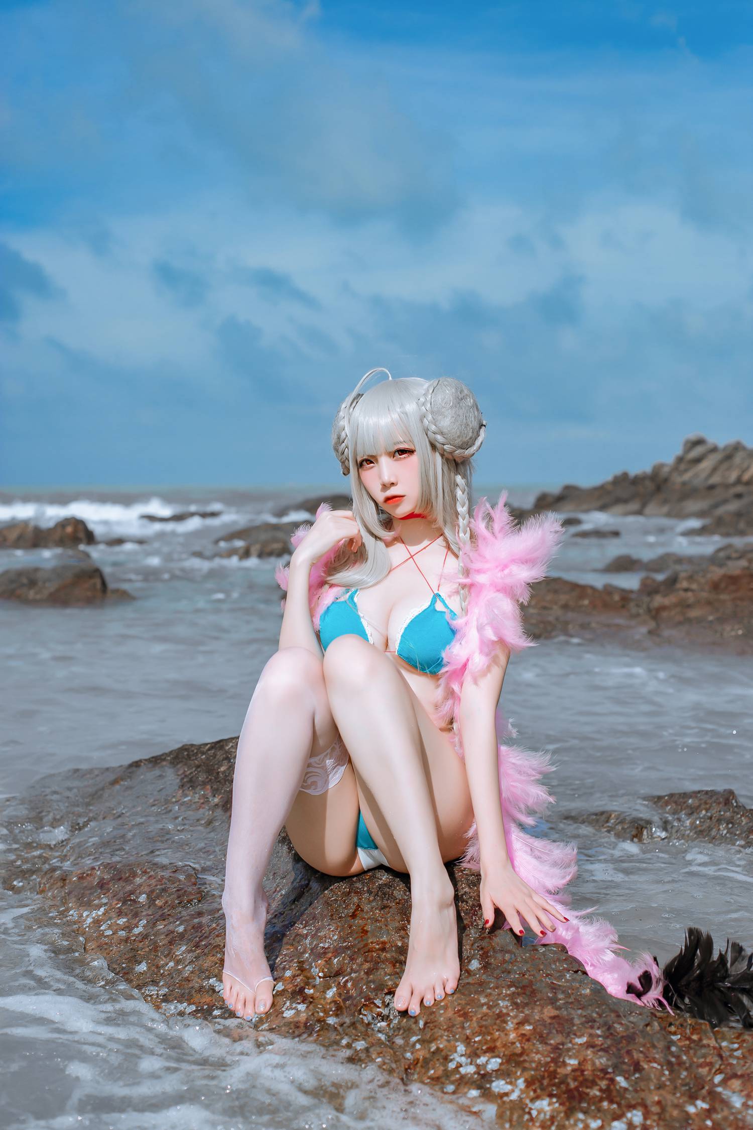 图片[22]-人气Coser二佐Nisa – 碧蓝可畏泳装 [27P] – 速更版-美库