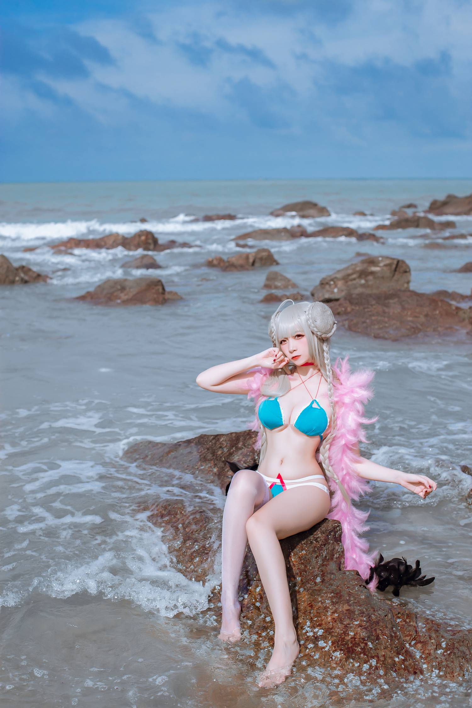 图片[24]-人气Coser二佐Nisa – 碧蓝可畏泳装 [27P] – 速更版-美库