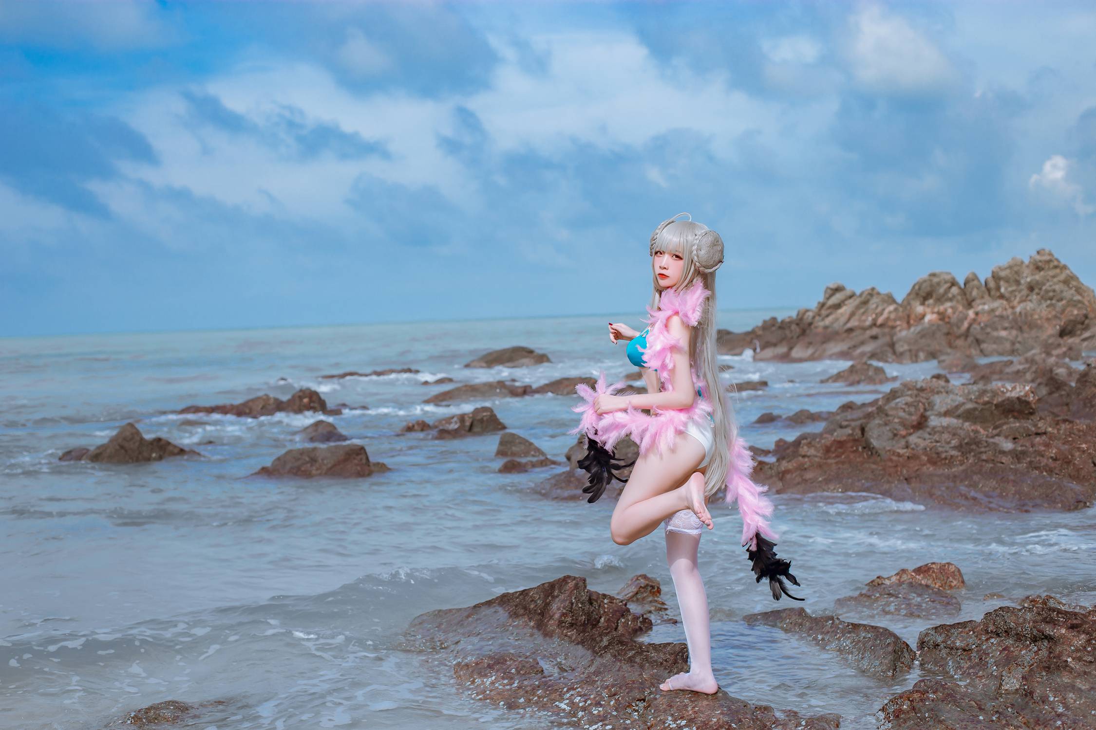 图片[26]-人气Coser二佐Nisa – 碧蓝可畏泳装 [27P] – 速更版-美库