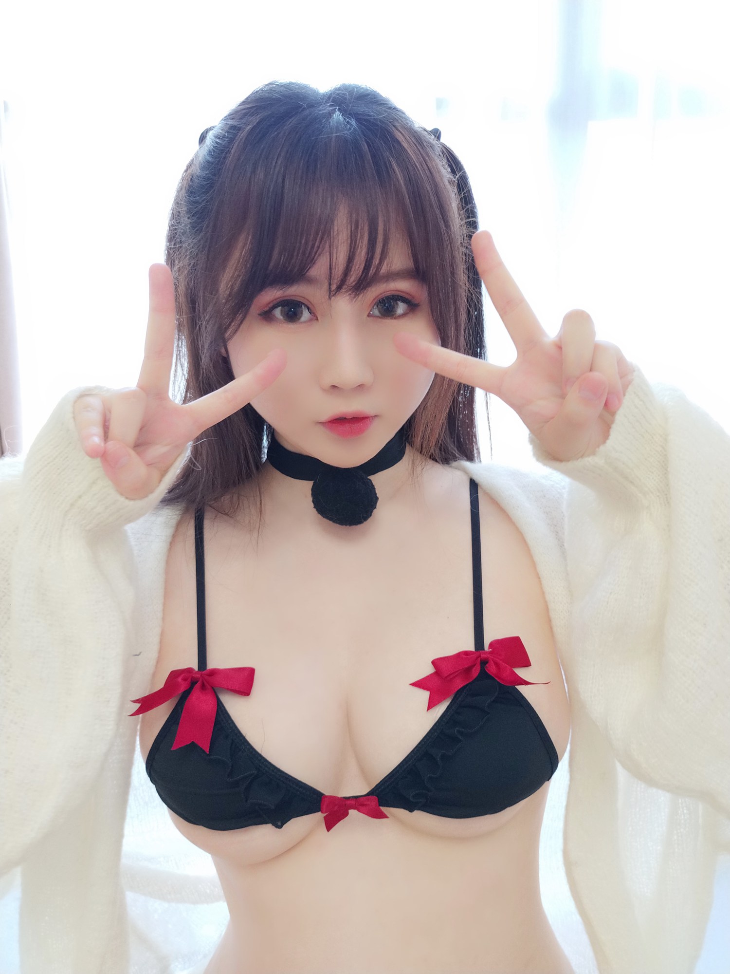 图片[24]-是依酱吖 – 黑色情趣内衣[28P] – 速更版-美库