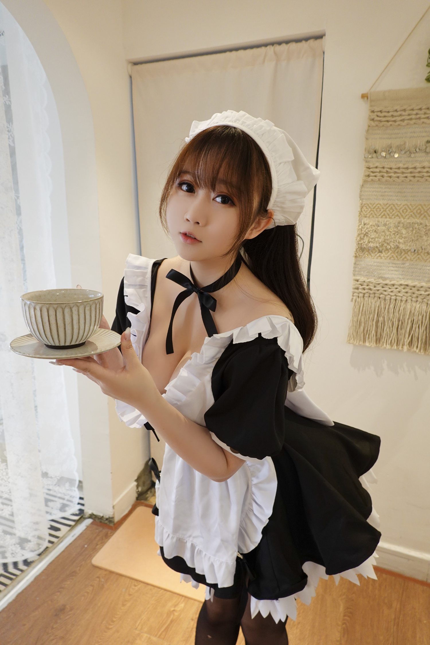 图片[14]-是依酱吖 – 女仆破洞黑丝装[22P] – 速更版-美库