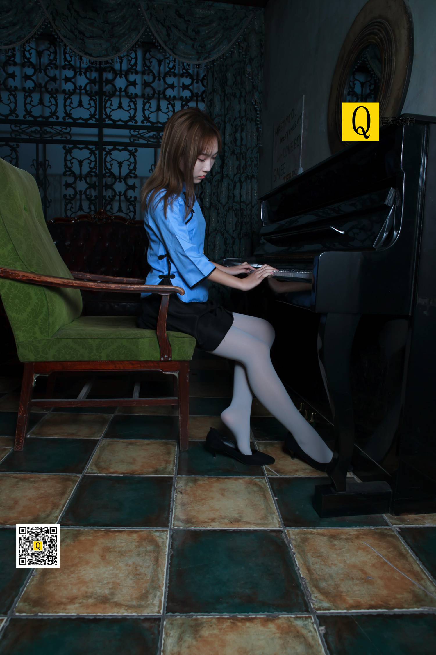 图片[36]-[青丘女神]2017.12.03 猫猫 民国学生 – 速更版-美库