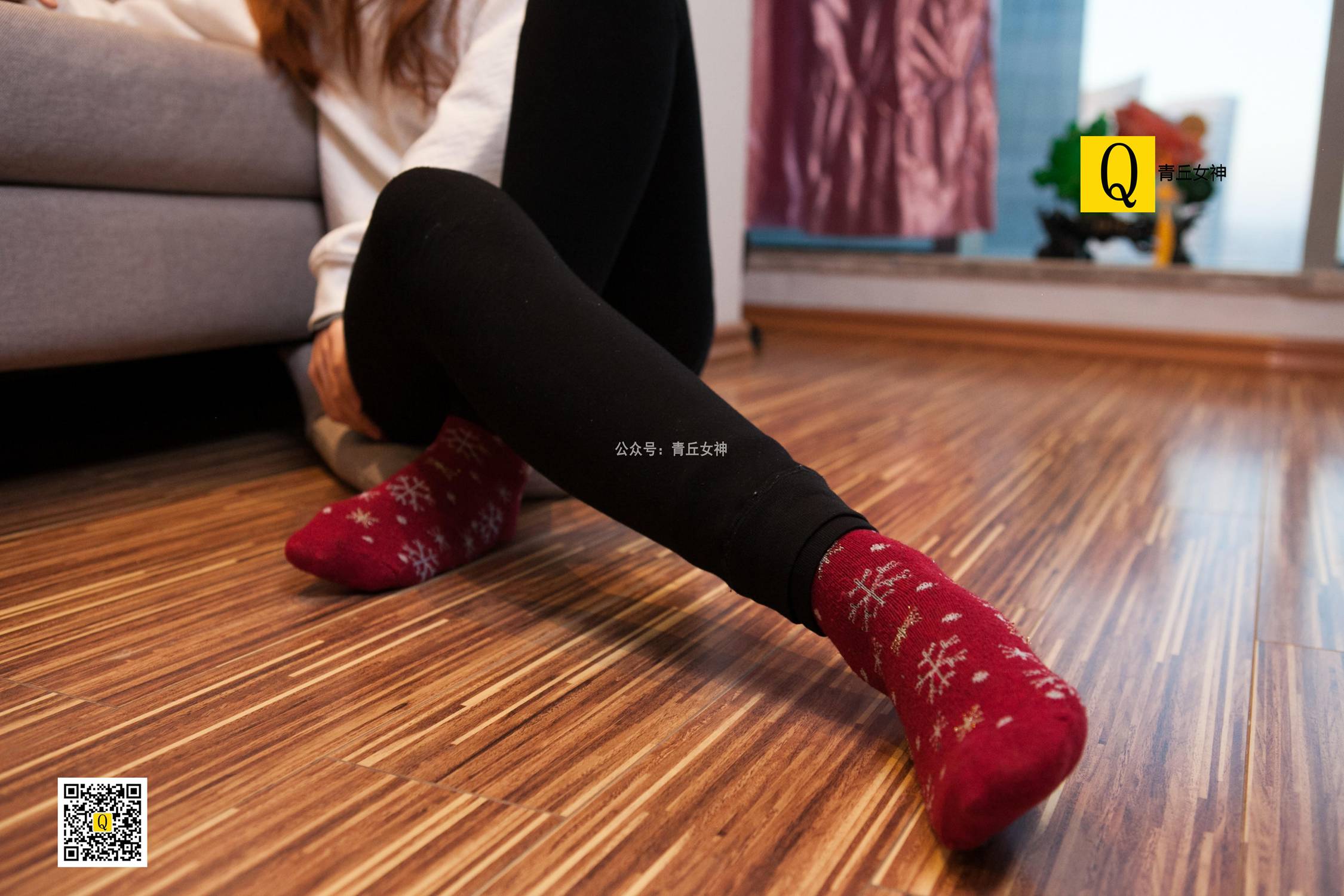 图片[16]-[青丘女神]2017.12.24 秋秋 居家棉袜过圣诞 – 速更版-美库