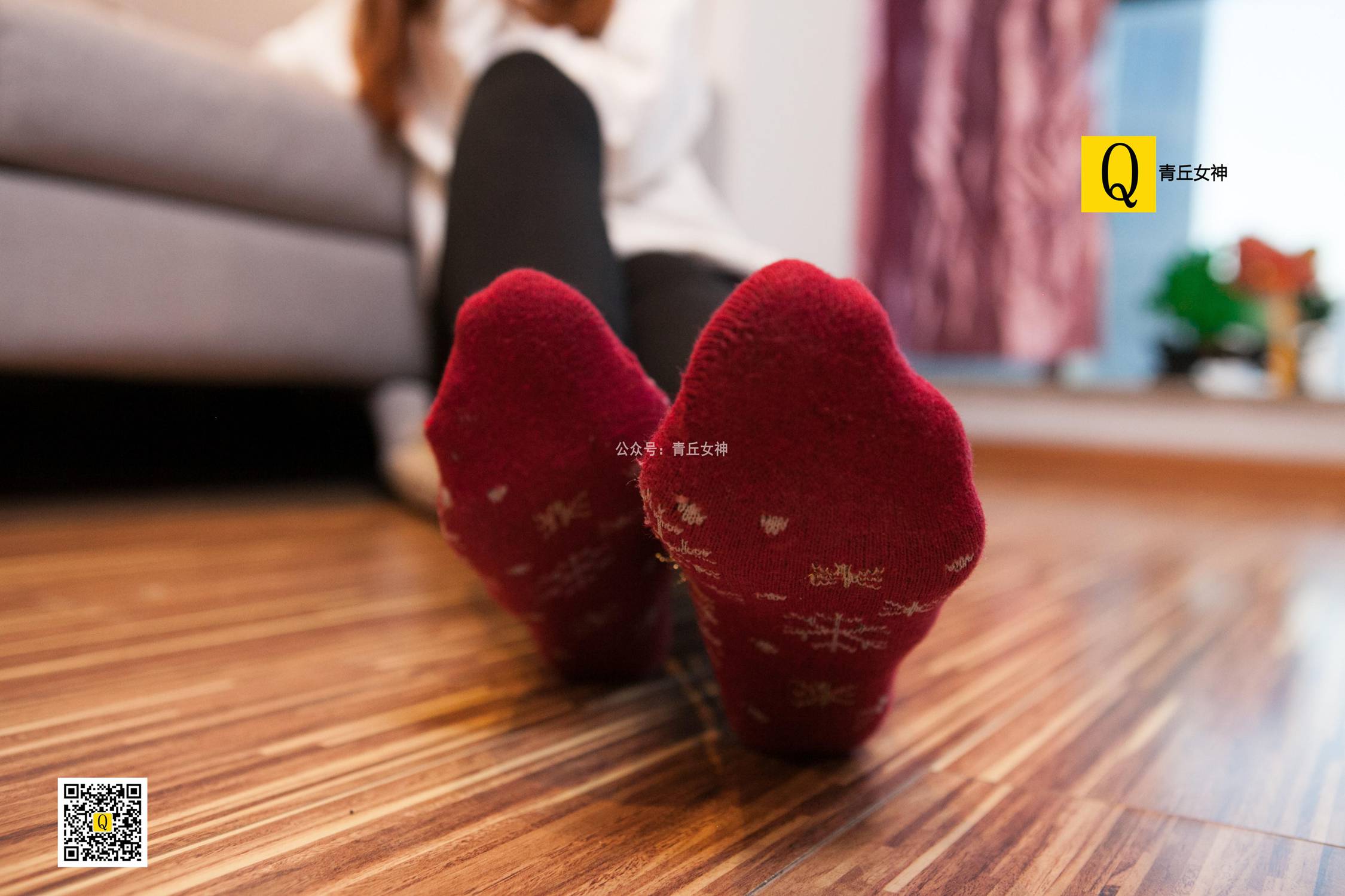 图片[20]-[青丘女神]2017.12.24 秋秋 居家棉袜过圣诞 – 速更版-美库