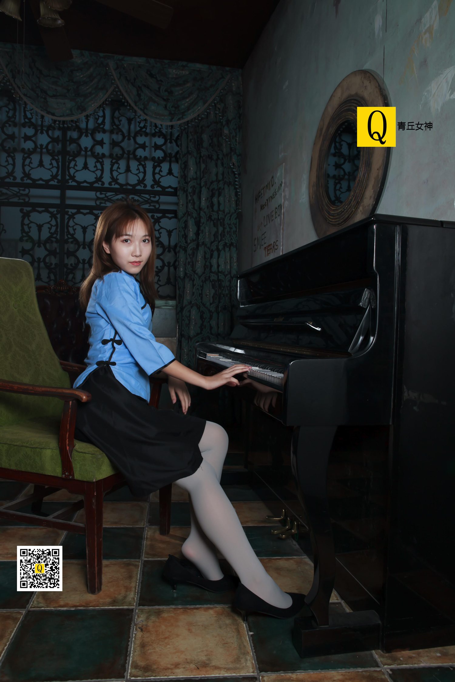 图片[65]-[青丘女神]2017.12.03 猫猫 民国学生 – 速更版-美库
