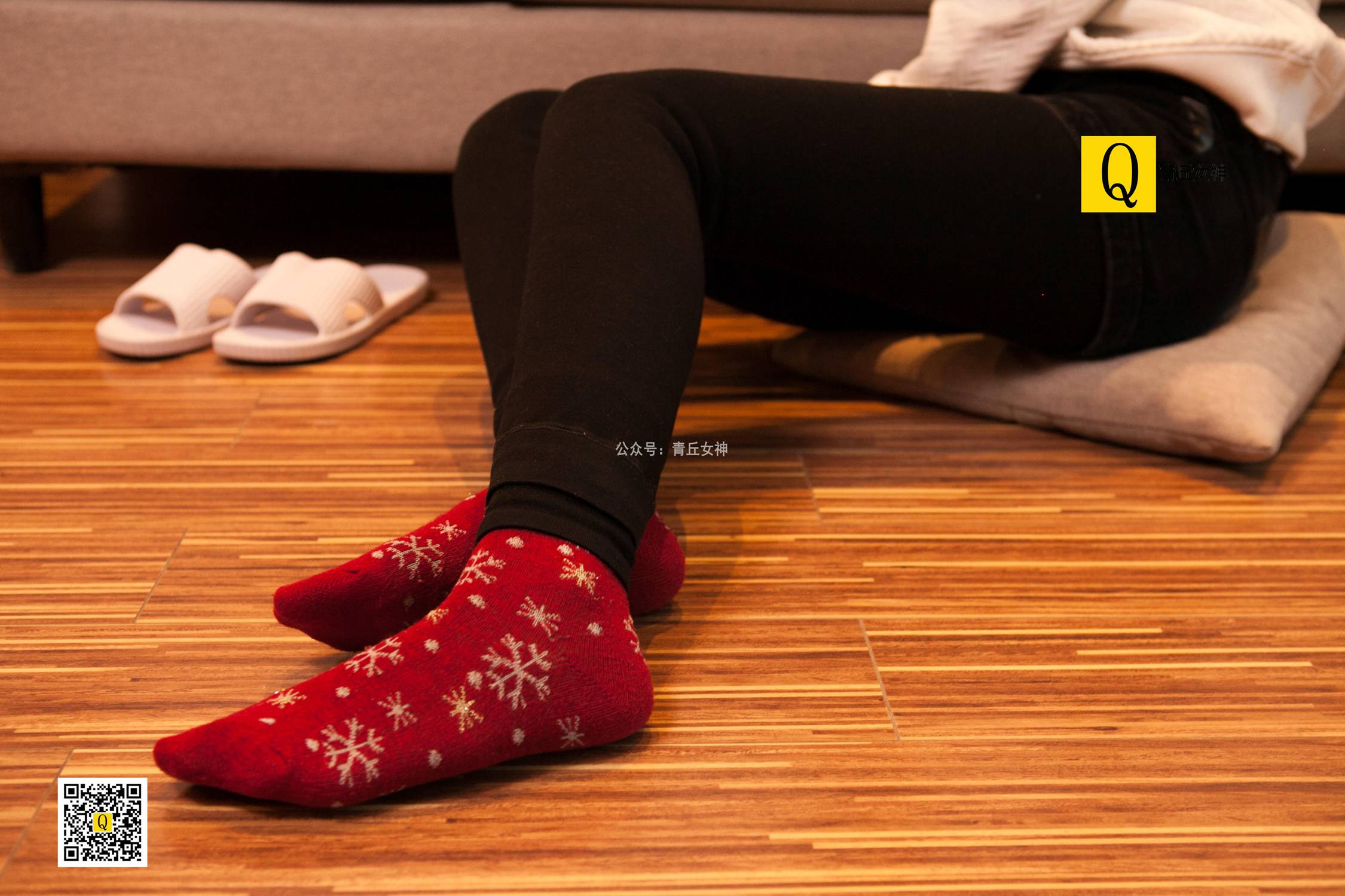 图片[26]-[青丘女神]2017.12.24 秋秋 居家棉袜过圣诞 – 速更版-美库