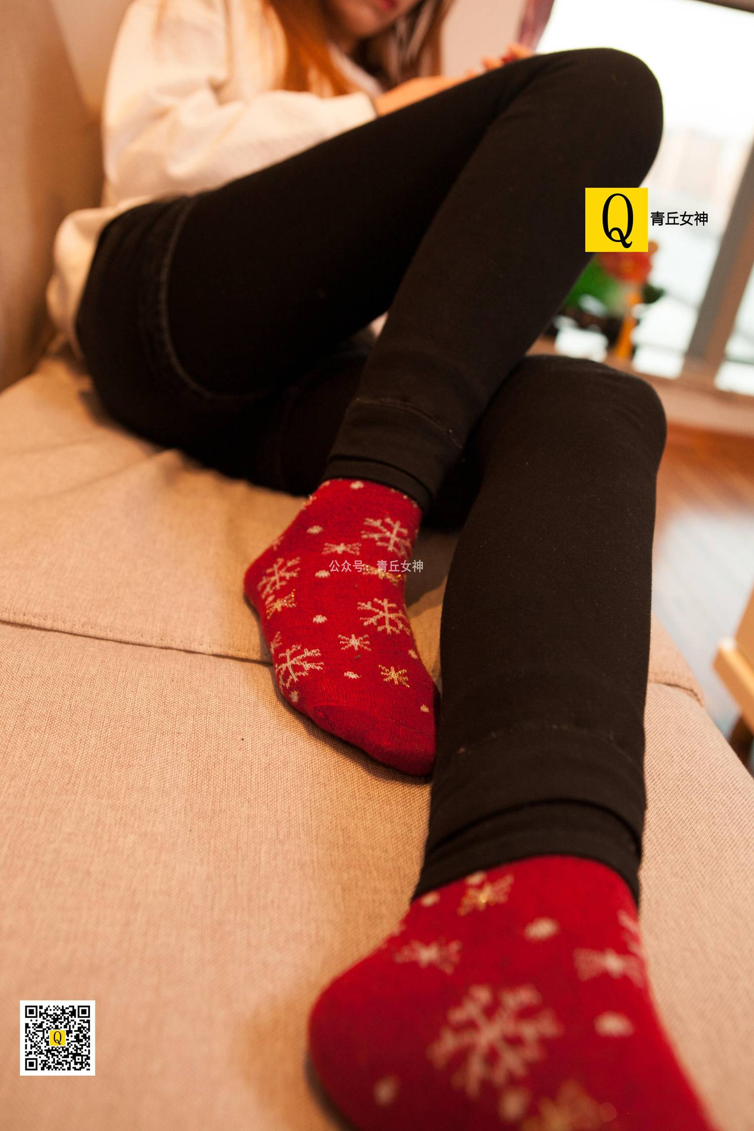 图片[30]-[青丘女神]2017.12.24 秋秋 居家棉袜过圣诞 – 速更版-美库