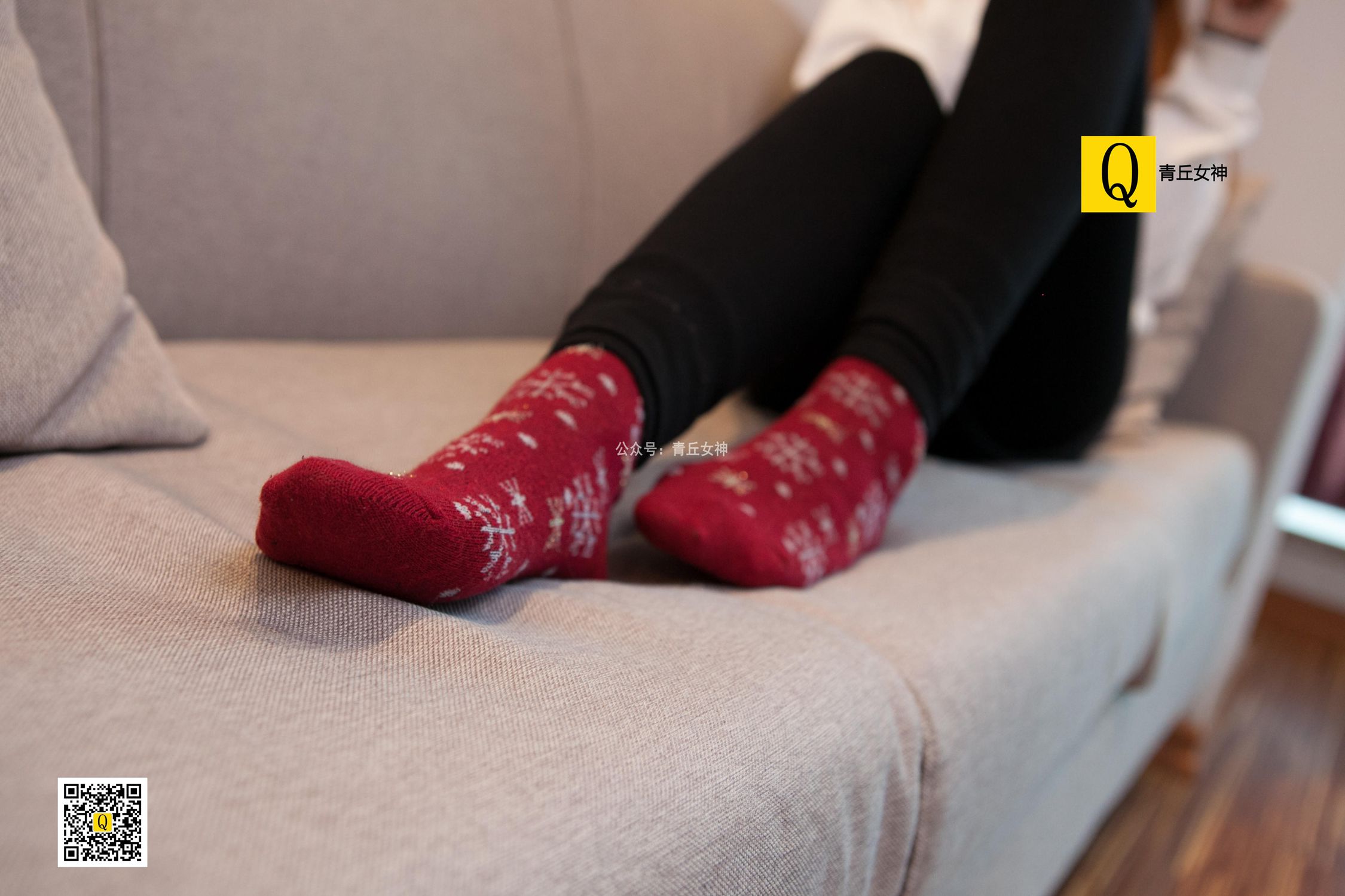 图片[44]-[青丘女神]2017.12.24 秋秋 居家棉袜过圣诞 – 速更版-美库