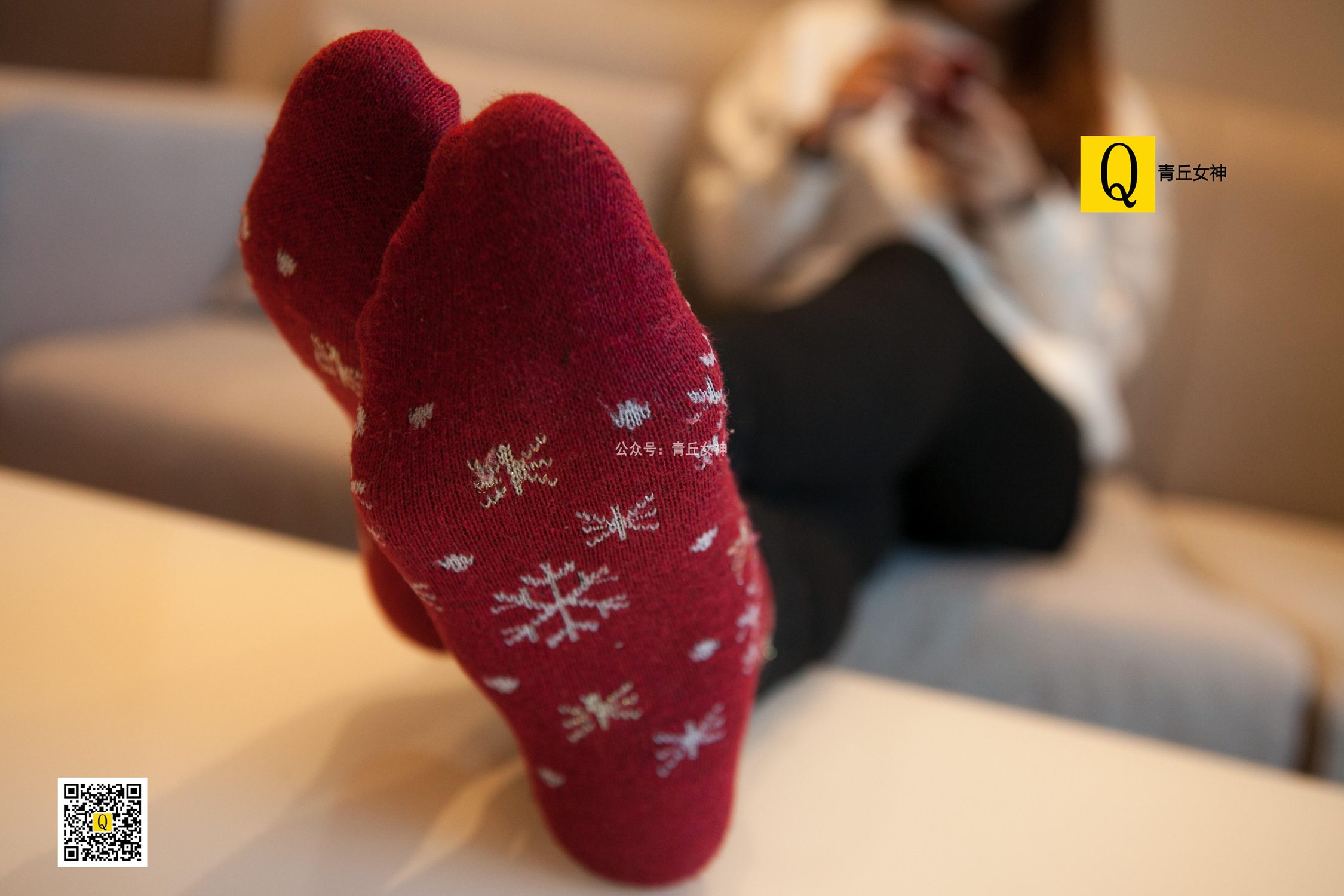 图片[48]-[青丘女神]2017.12.24 秋秋 居家棉袜过圣诞 – 速更版-美库