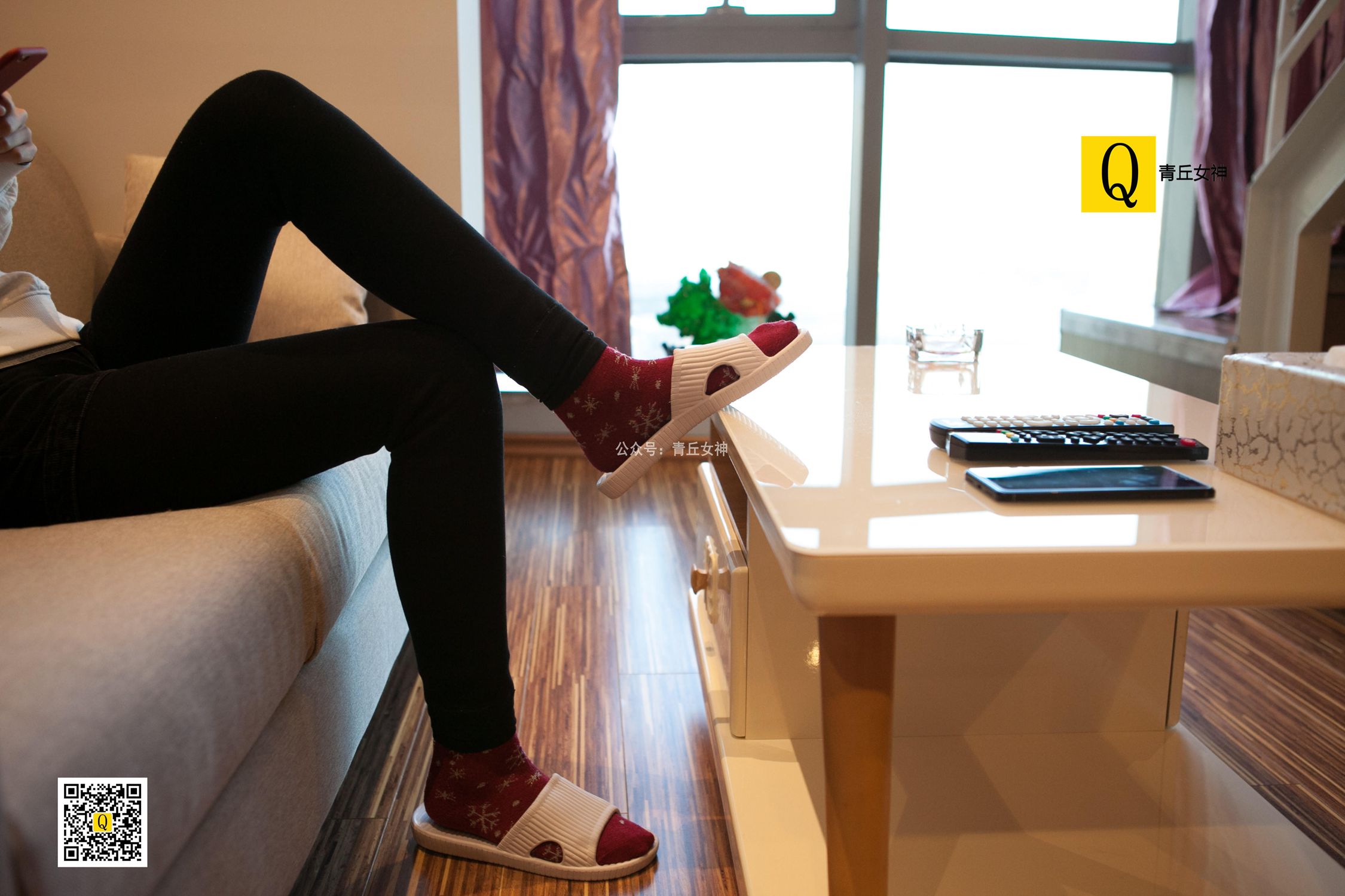 图片[58]-[青丘女神]2017.12.24 秋秋 居家棉袜过圣诞 – 速更版-美库