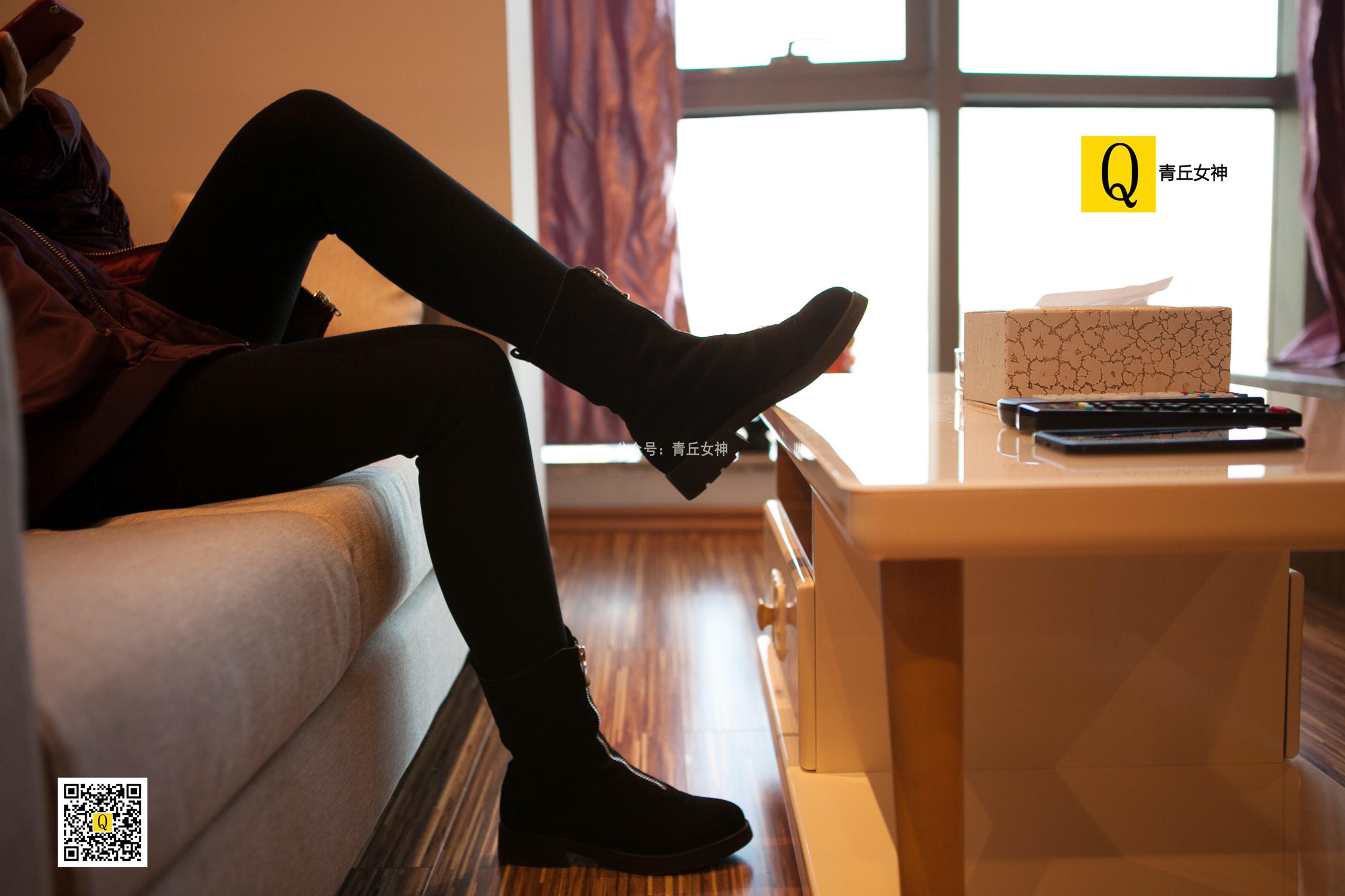 图片[65]-[青丘女神]2017.12.24 秋秋 居家棉袜过圣诞 – 速更版-美库
