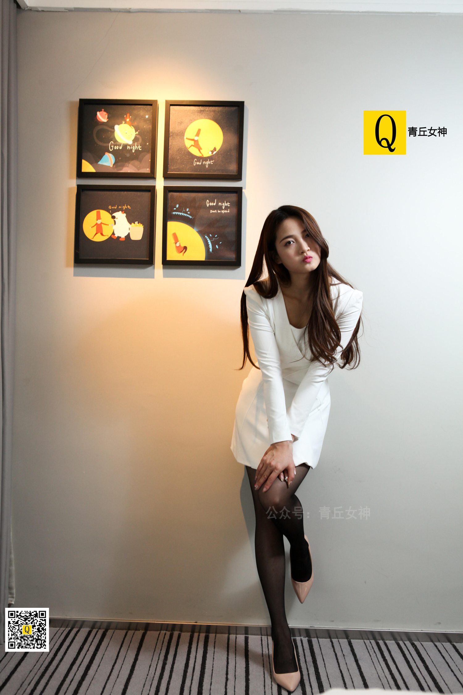 图片[64]-[青丘女神]2018.01.22 韩流来袭 黑丝女神 – 速更版-美库