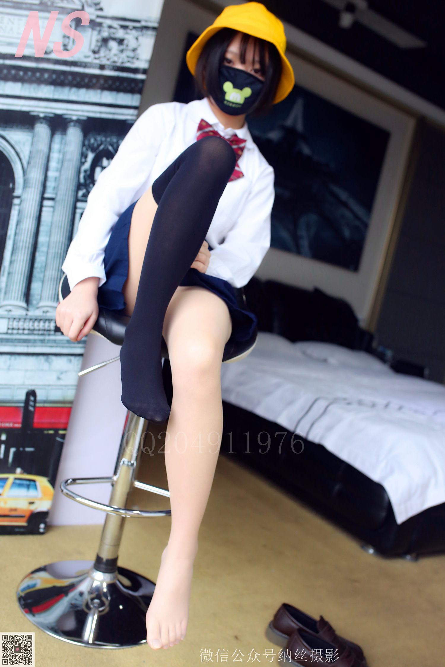 图片[12]-纳丝摄影 NO60 青檬 JK黑丝 – 速更版-美库