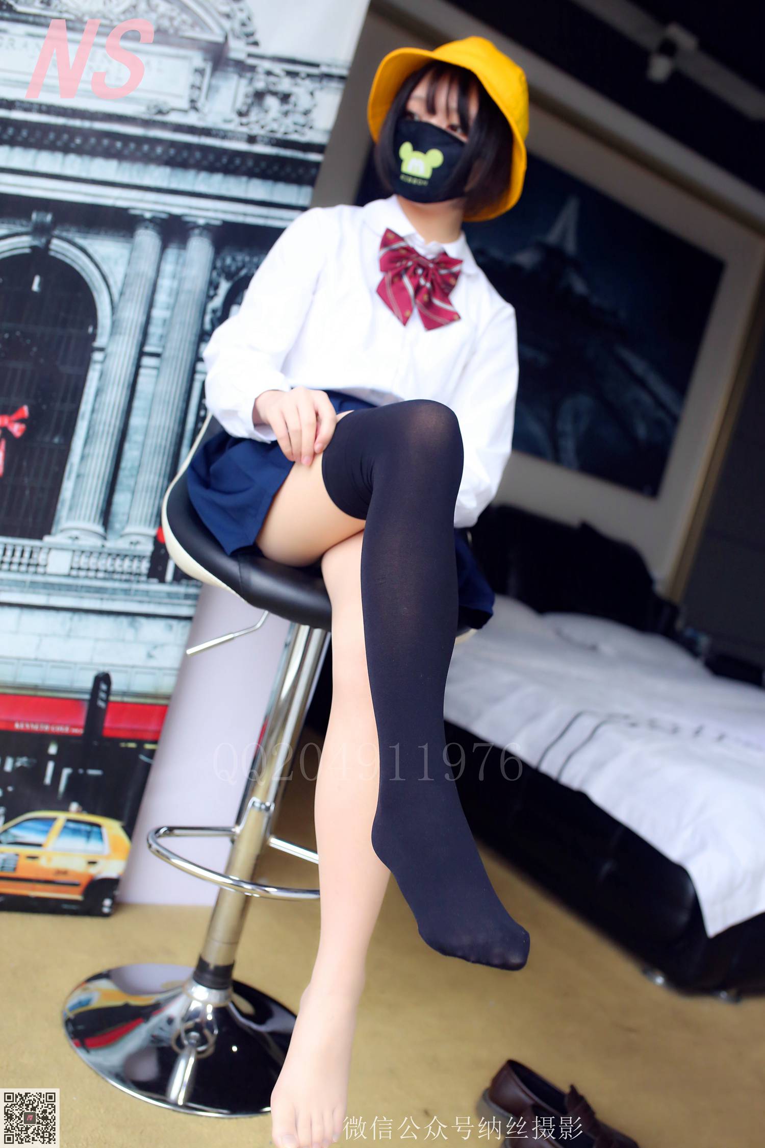 图片[13]-纳丝摄影 NO60 青檬 JK黑丝 – 速更版-美库