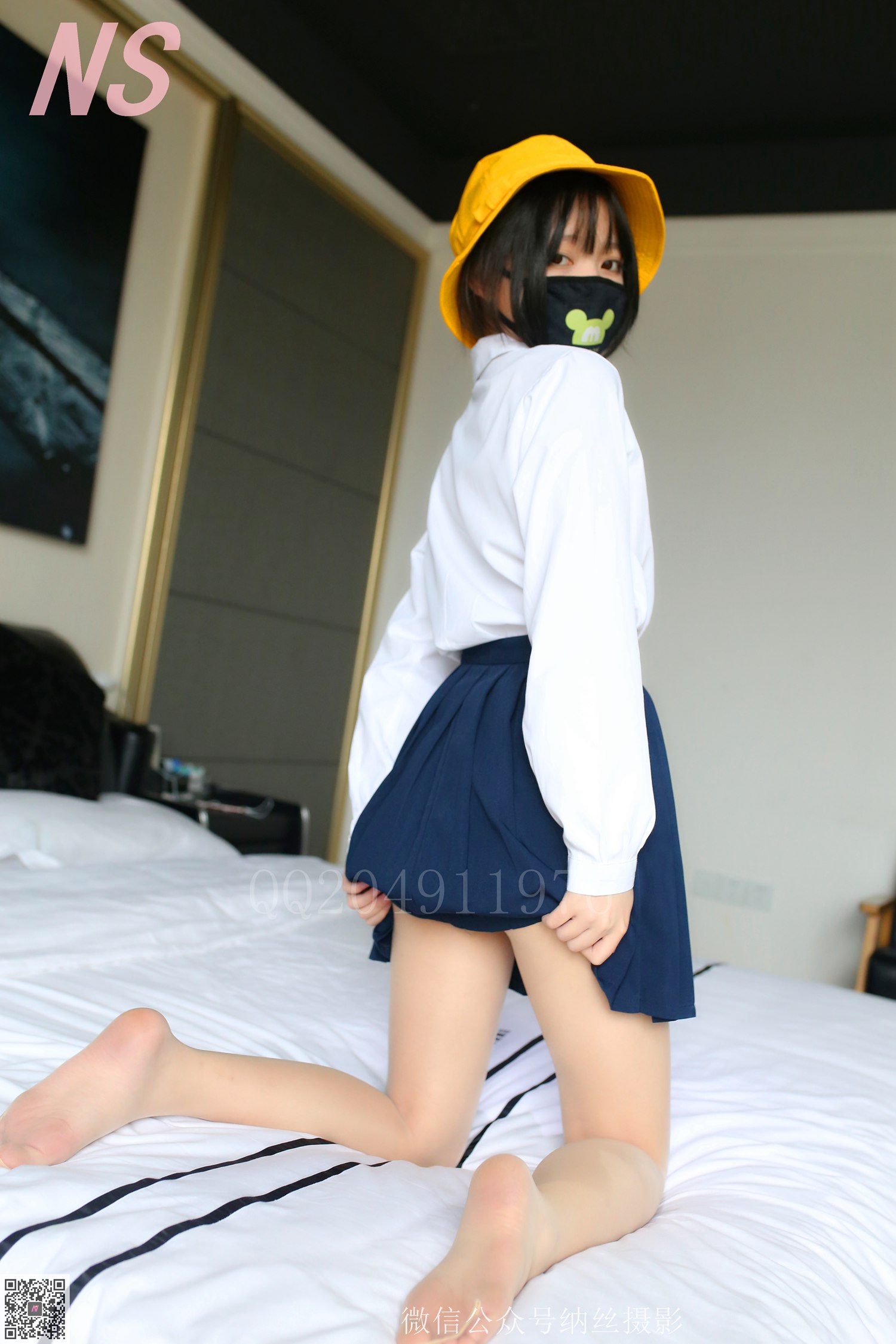 图片[15]-纳丝摄影 NO60 青檬 JK黑丝 – 速更版-美库