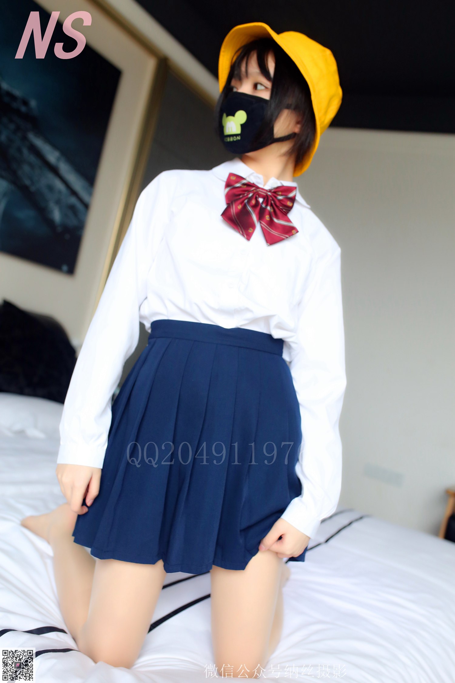 图片[19]-纳丝摄影 NO60 青檬 JK黑丝 – 速更版-美库