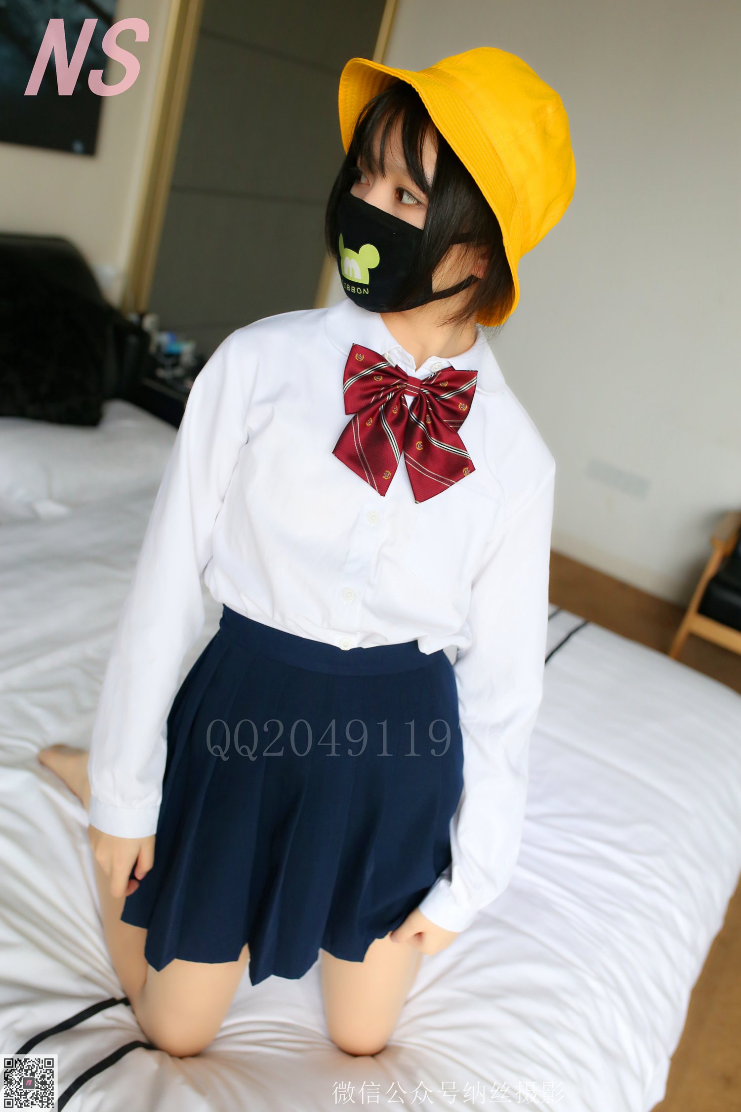 图片[20]-纳丝摄影 NO60 青檬 JK黑丝 – 速更版-美库