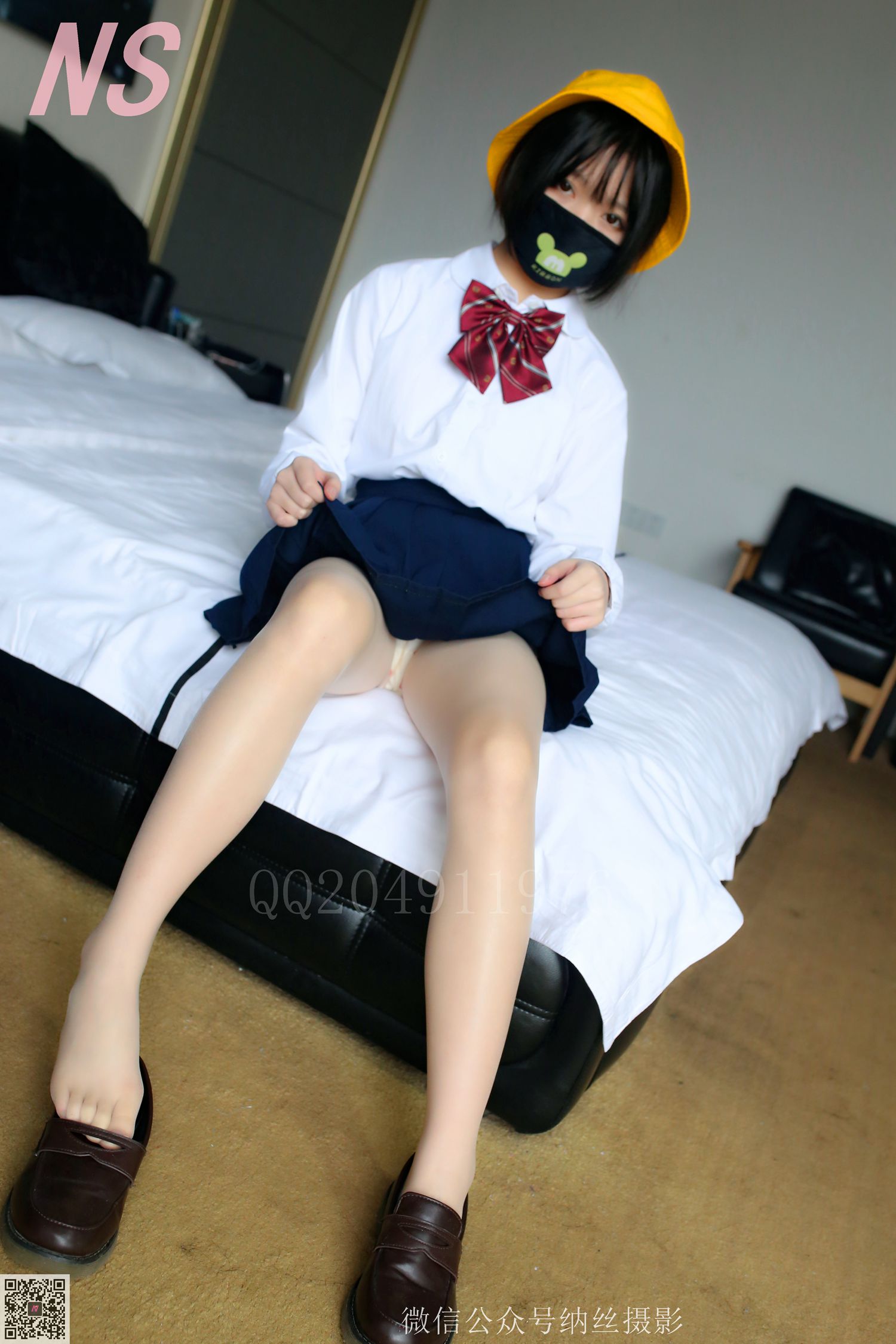 图片[32]-纳丝摄影 NO60 青檬 JK黑丝 – 速更版-美库