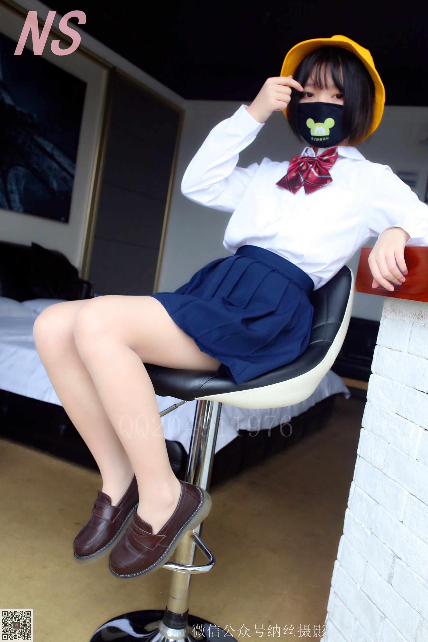 图片[43]-纳丝摄影 NO60 青檬 JK黑丝 – 速更版-美库