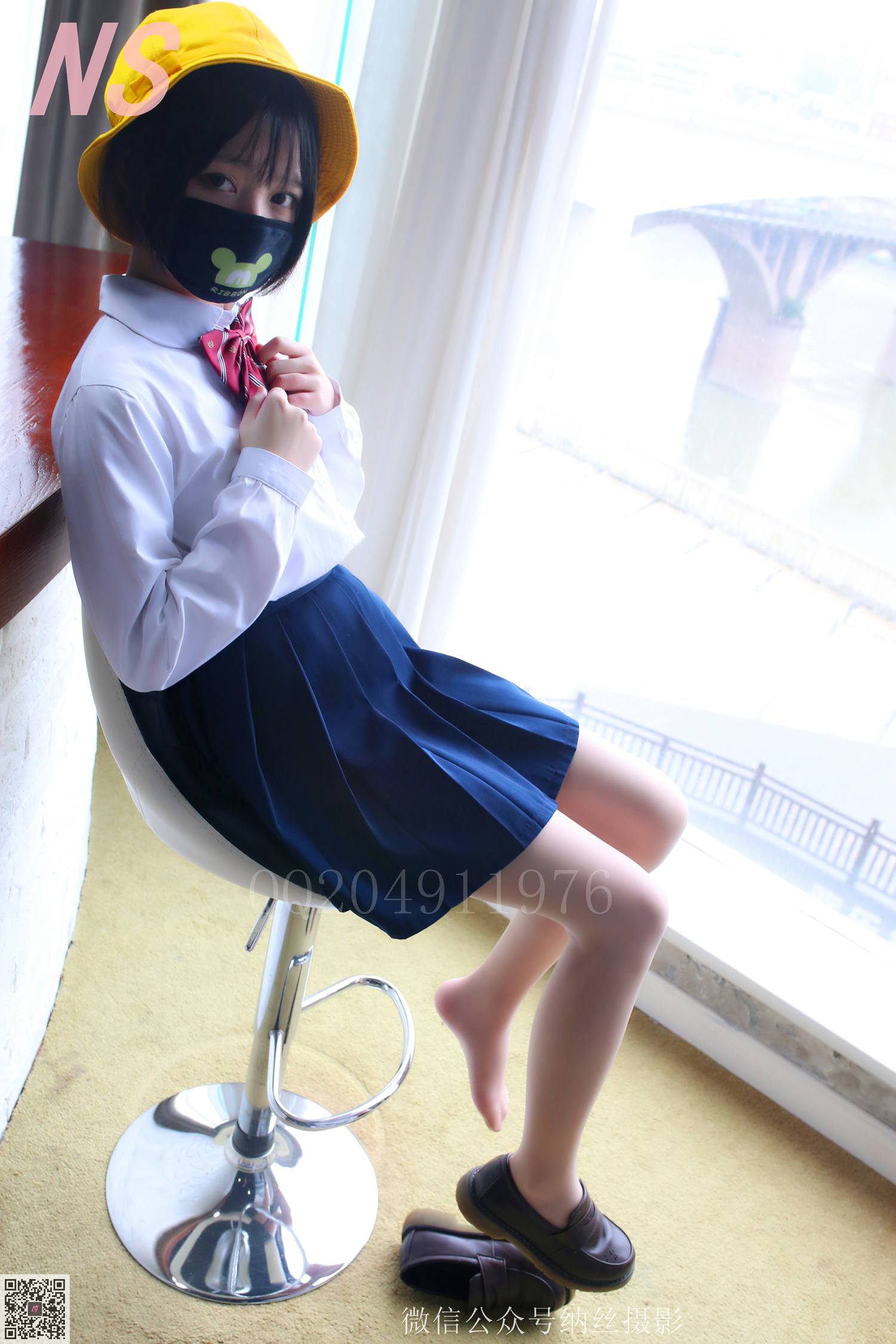 图片[44]-纳丝摄影 NO60 青檬 JK黑丝 – 速更版-美库