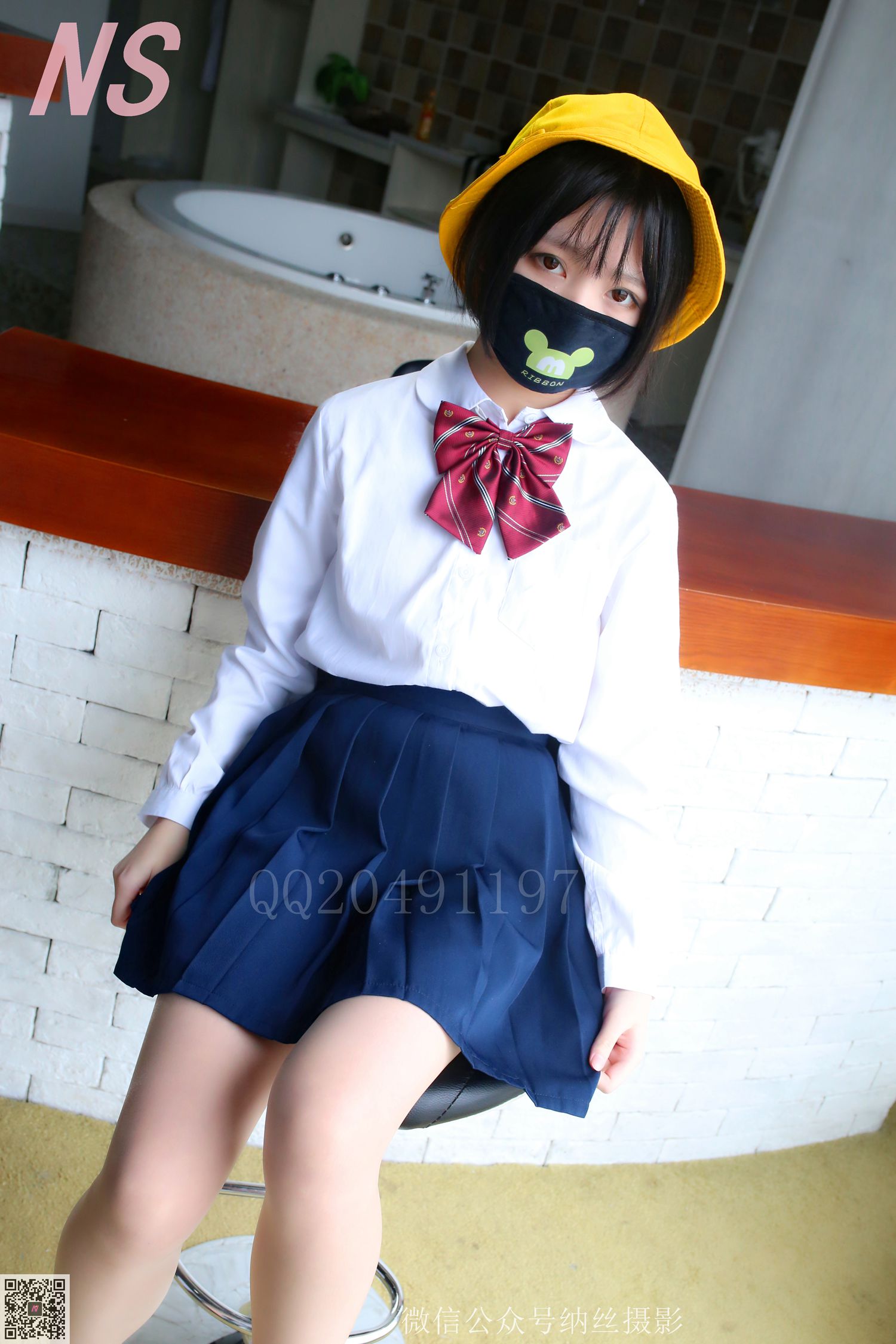 图片[45]-纳丝摄影 NO60 青檬 JK黑丝 – 速更版-美库