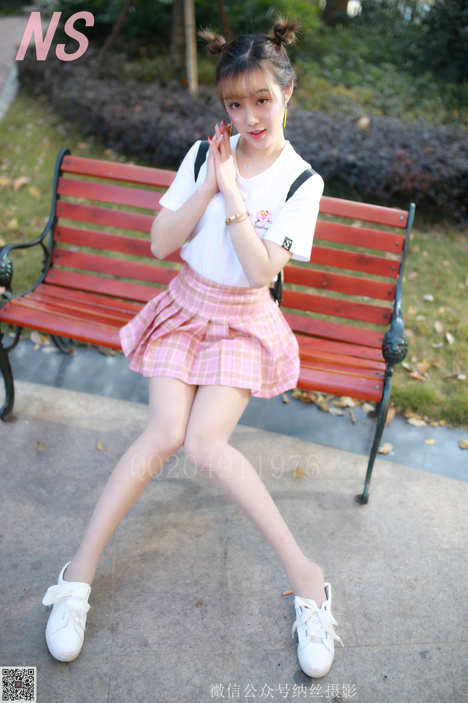 图片[23]-纳丝摄影 NO102 琴子 长椅丽影 – 速更版-美库