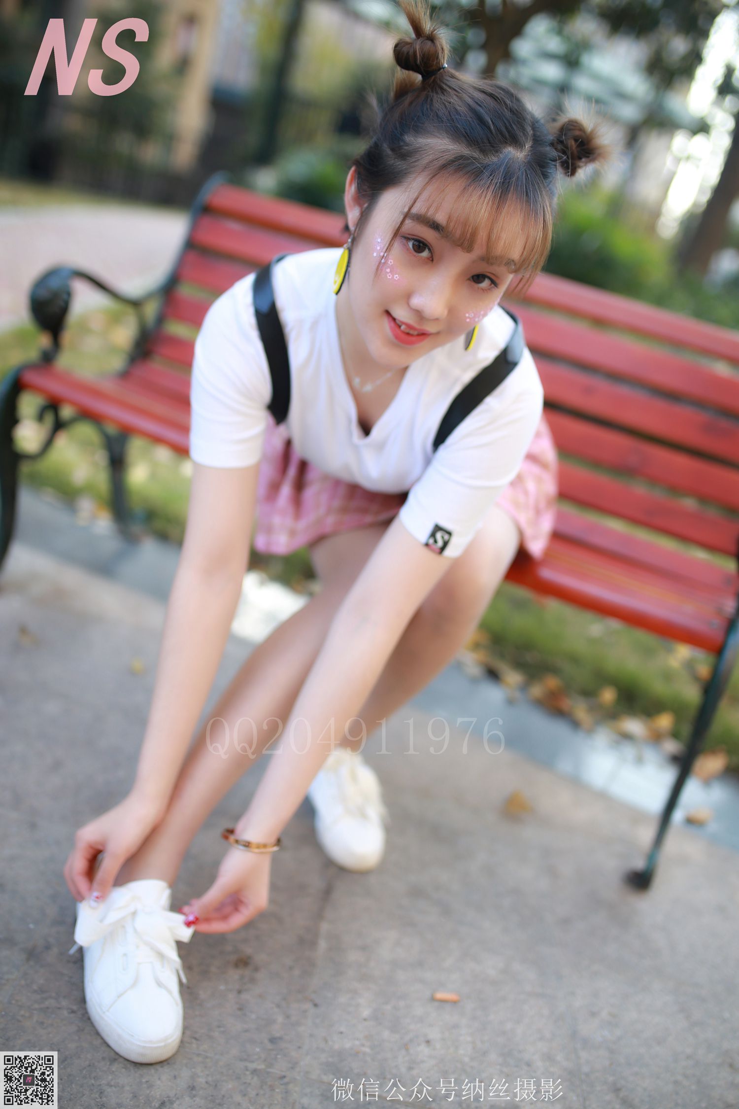 图片[31]-纳丝摄影 NO102 琴子 长椅丽影 – 速更版-美库